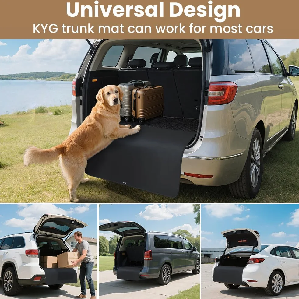 KYG Telo Bagagliaio Auto per Cani Impermeabile Telo Auto per Cani Bagagliaio Durevole Telo Baule Auto per Cani, Taglia Universale 105x80cm