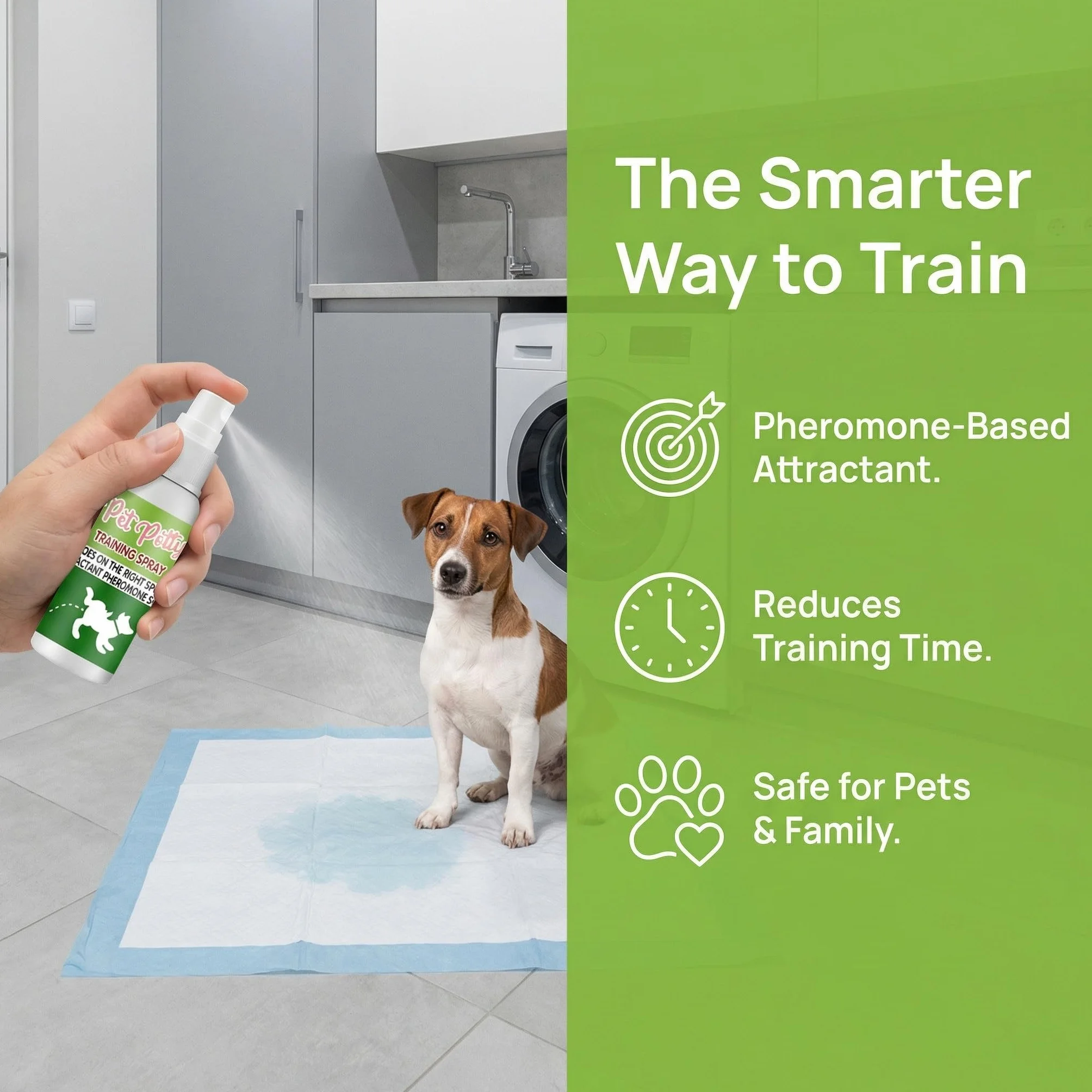 Spray per Addestramento del Cane, Spray Fai La Pipì Qui per Cani, Spray per Addestramento Vasino per Animali Domestici, Mantiene Gli Spazi Puliti per Cani da Interni Ed Esterni, 30ml