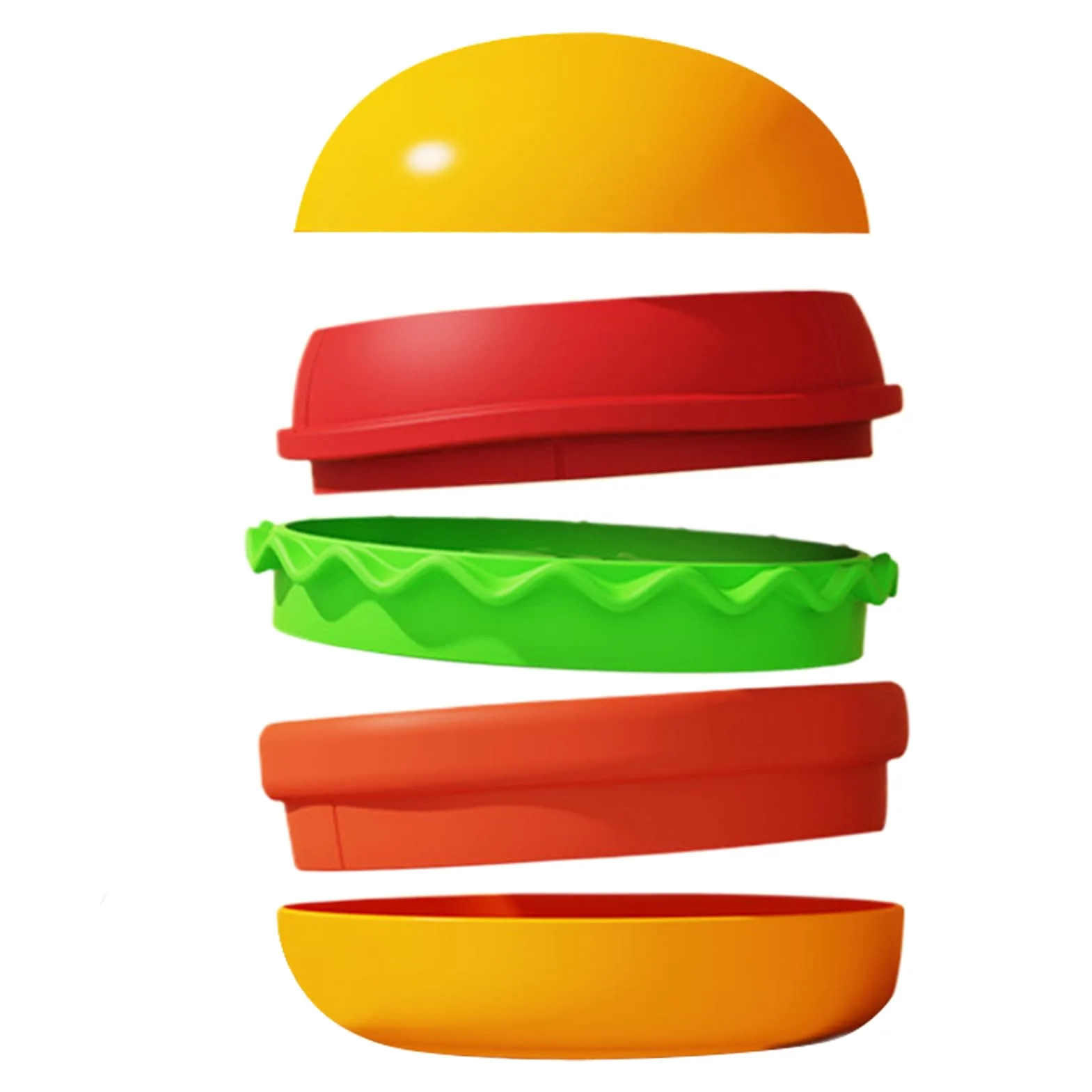 Mangiatoia lenta per gatti | Mangiatoia lenta per cani per cibo umido | Design hamburger Bloat Anti soffocamento Dispenser interattivo antiscivolo Entertainment cibo