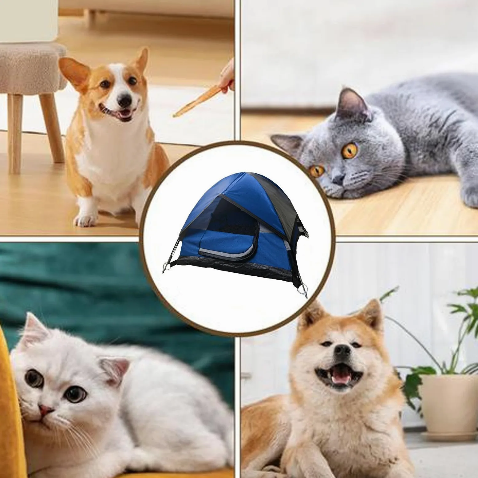 Generico Tenda da per gatti, Tenda da per gatti da per | Tenda per gatti impermeabile Tenda per animali domestici da esterno per cuccioli, cani, animali di piccola taglia