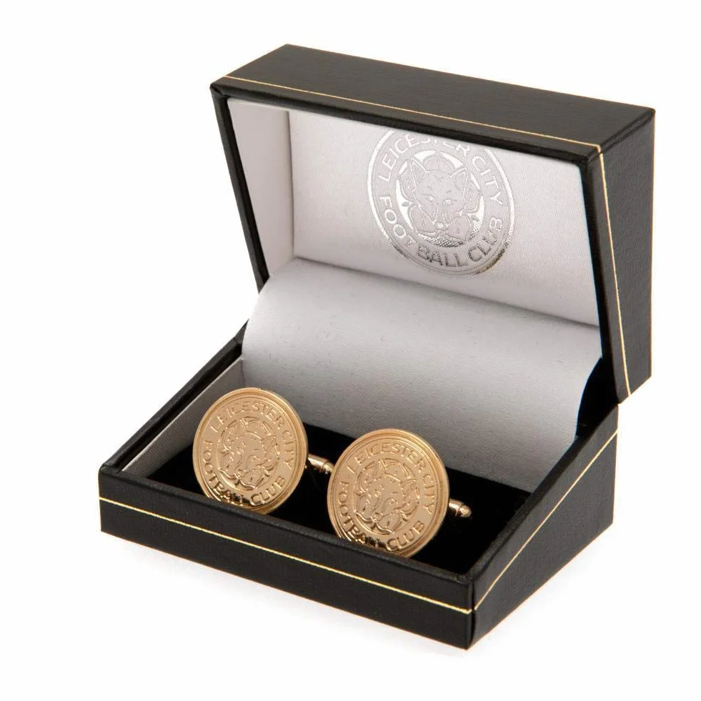 Leicester City F.C. Placcato Oro Gemelli Merchandise Ufficiale