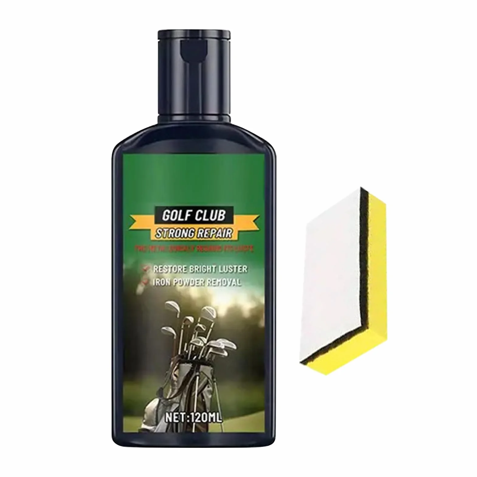 Golf Iron Cleaner, composto da 120 ml con spugna per lucidare giocatore di golf e metallo e alluminio