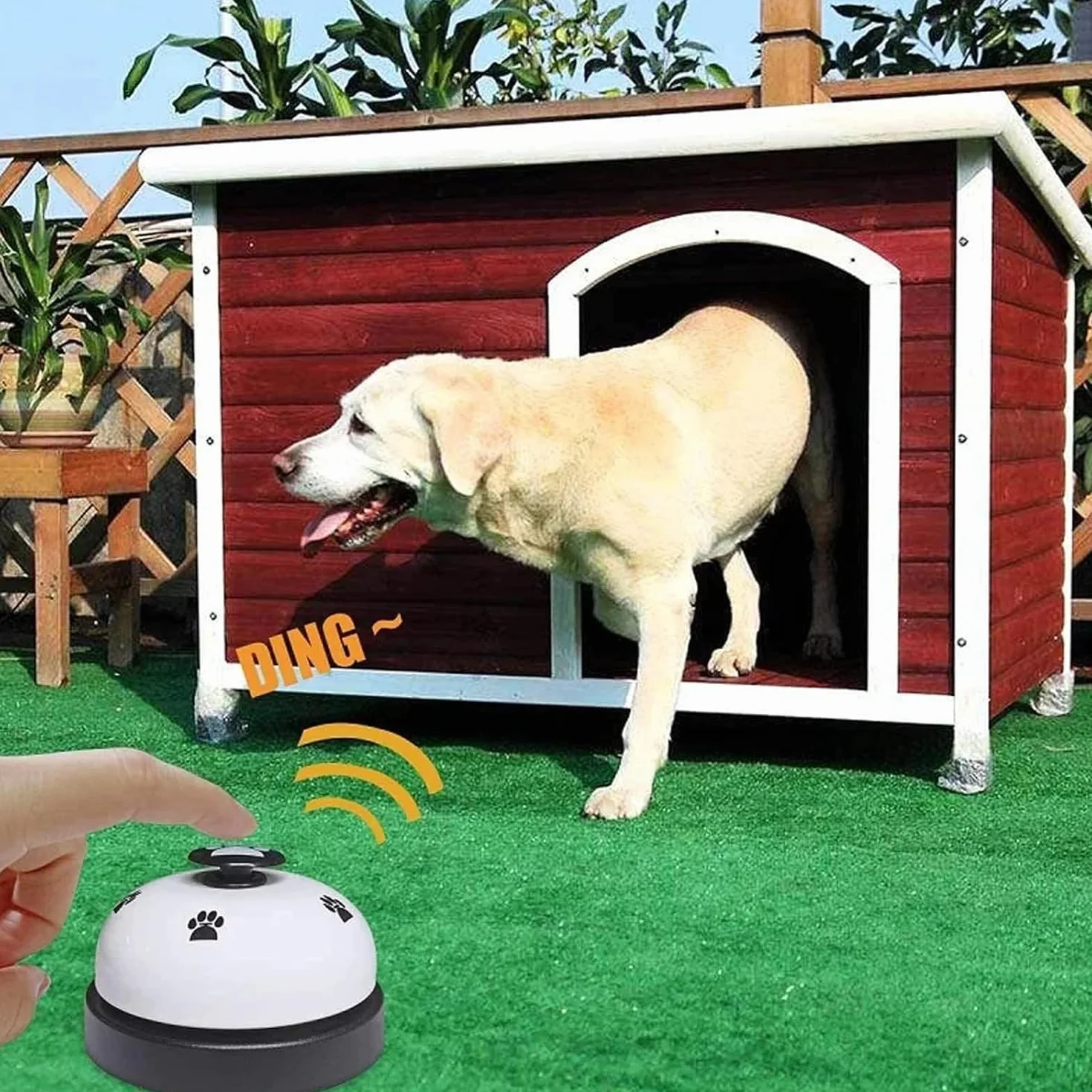 Campane per Cani,2 Pezzi Campanelli per Animali Domestici,Campane da Allenamento per Animali Domestici per Vasino per Cuccioli per Addestramento e Comunicazione