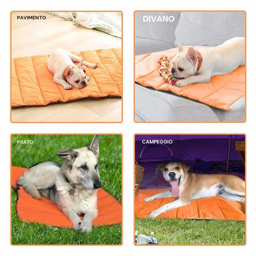 XIAPIA Cuccia Cane per Interno e Esterno, Cuscino Cane Grande, Cuscino Impermeabile per Cani, Letto Brandina per Cani in Resistente, Pieghevole