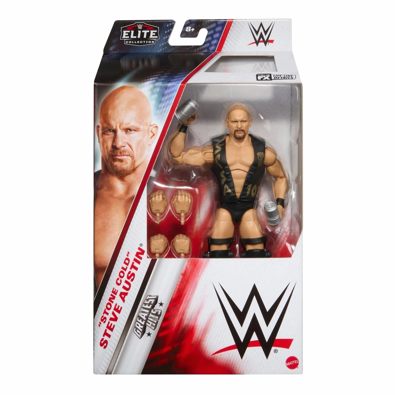 WWE Stone Cold Steve Austin Elite Greatest Hits 8 Toy Wrestling Action Figure