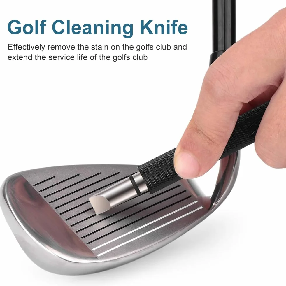 Affilatore per Scanalature per Mazze da Golf, Utensile per Scanalature da Golf, Pulitore per Scanalature da Golf, Accessorio per Riparazione