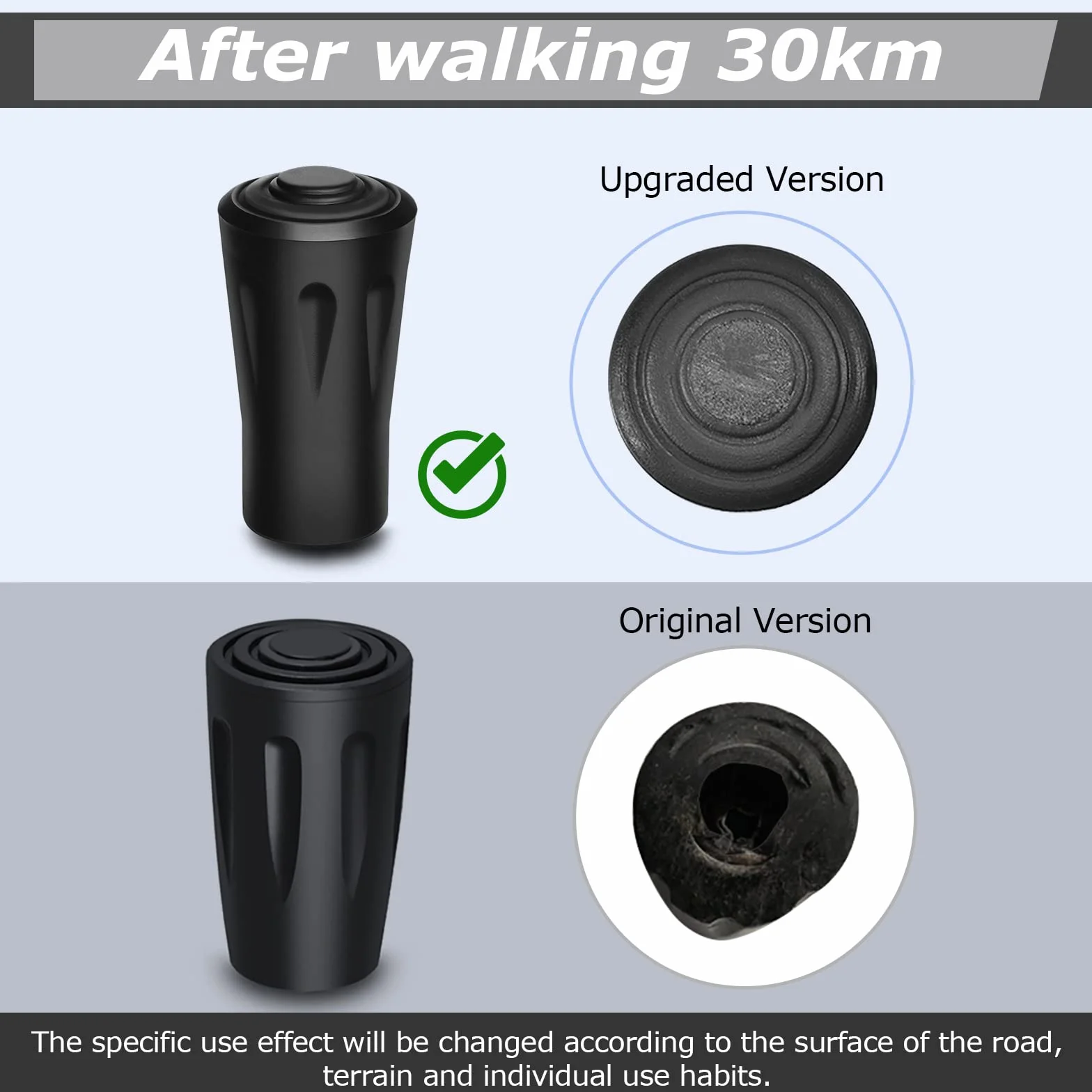 Traki Gommini Racchette Trekking Tappi Bastoncini Nordic Walking Pads Ricambi 6/12 pezzi
