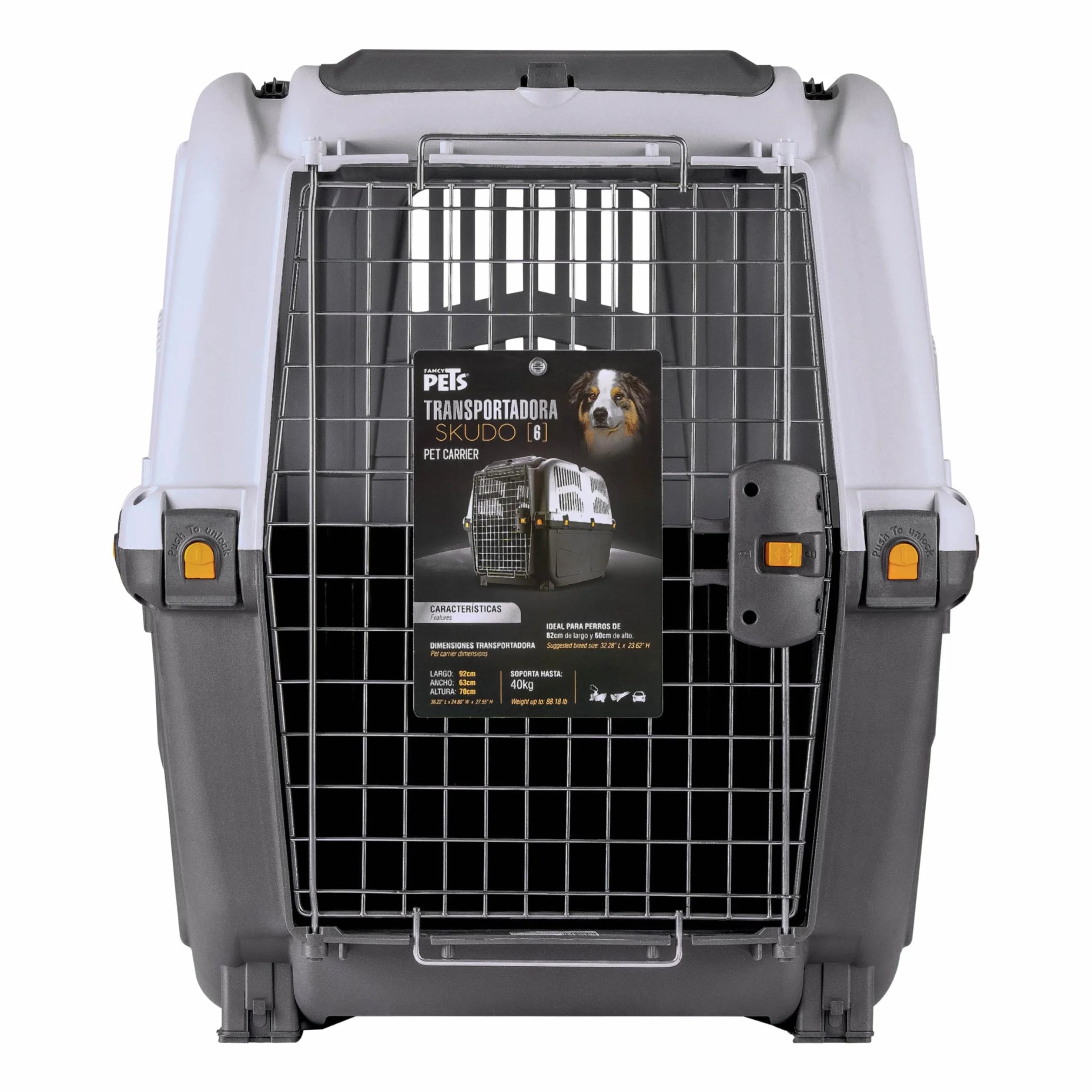 TRASPORTINO SKUDO IATA 6 CM.92X63X70H