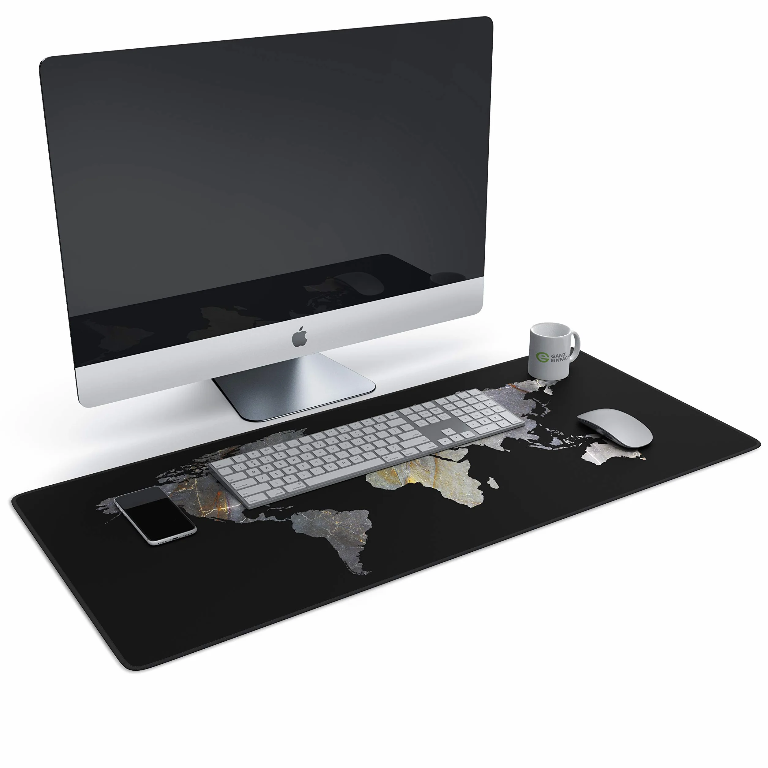 Tappetino per mouse da gioco Roccat Razer Logitech 900 x 400 mm XL titanio