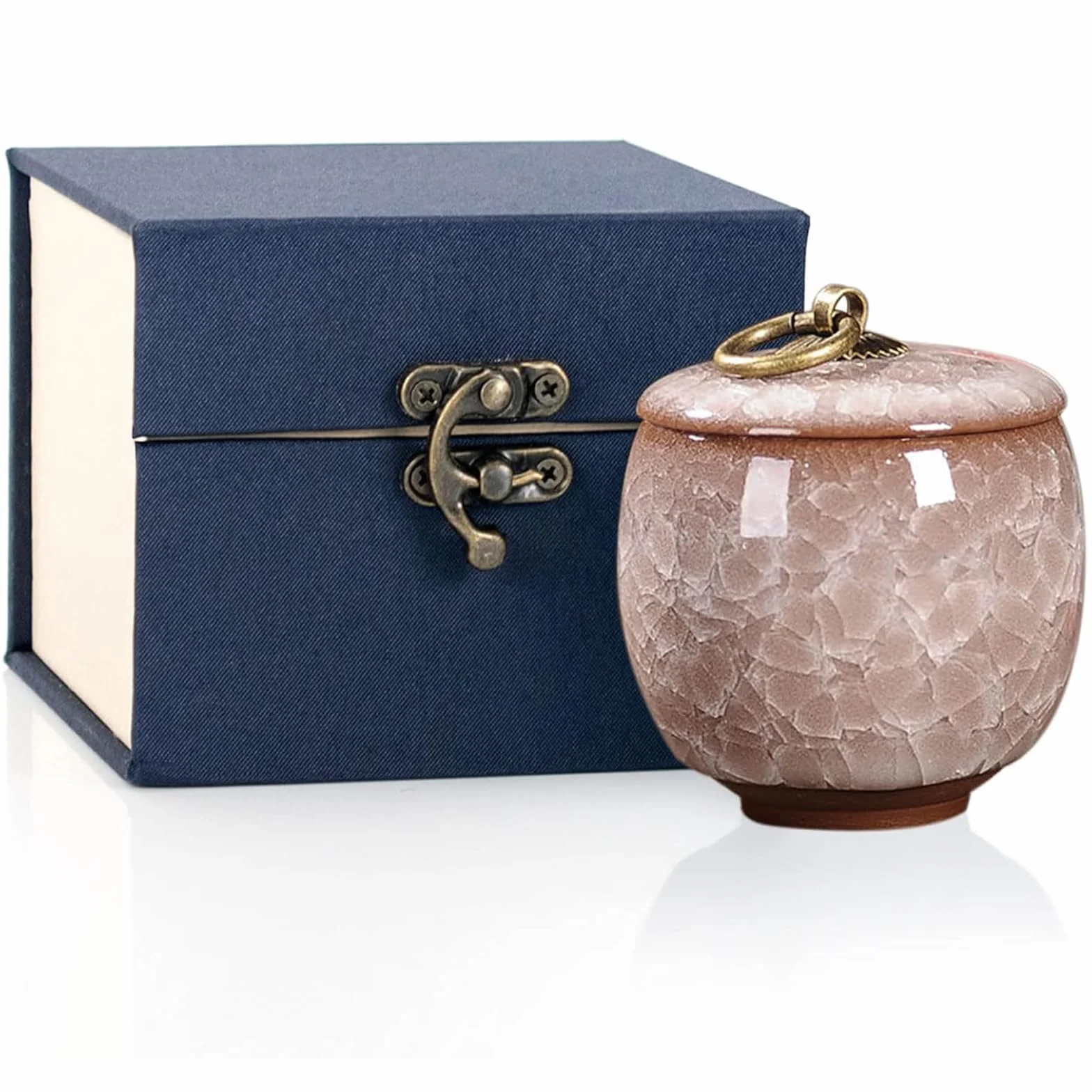 Piccole urne per ceneri umane, mini urna commemorativa in ceramica, contiene 14 cm cubici di cenere, per ceneri umane o di animali domestici, bellissime mini urna funebre da condividere con squisita