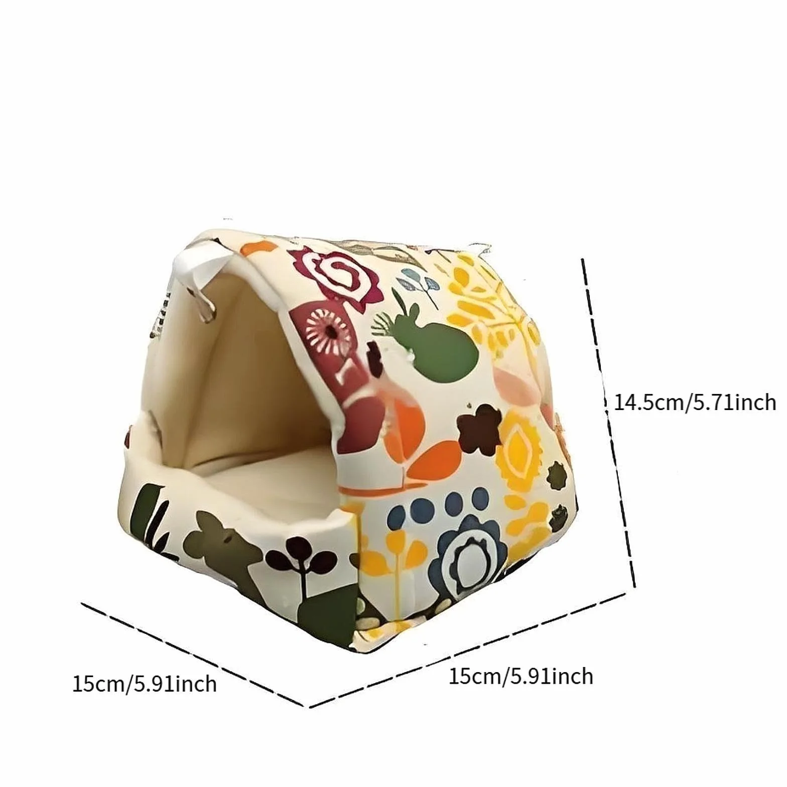 Generico Inverno Pappagallo Gabbia Hideaway Grotta Peluche Capannone Gabbia per Uccelli Letto a Pelo Casa Capanna Uccello Appeso Nido per Inseparabili, 15 cm x 15 cm x 14,5 cm