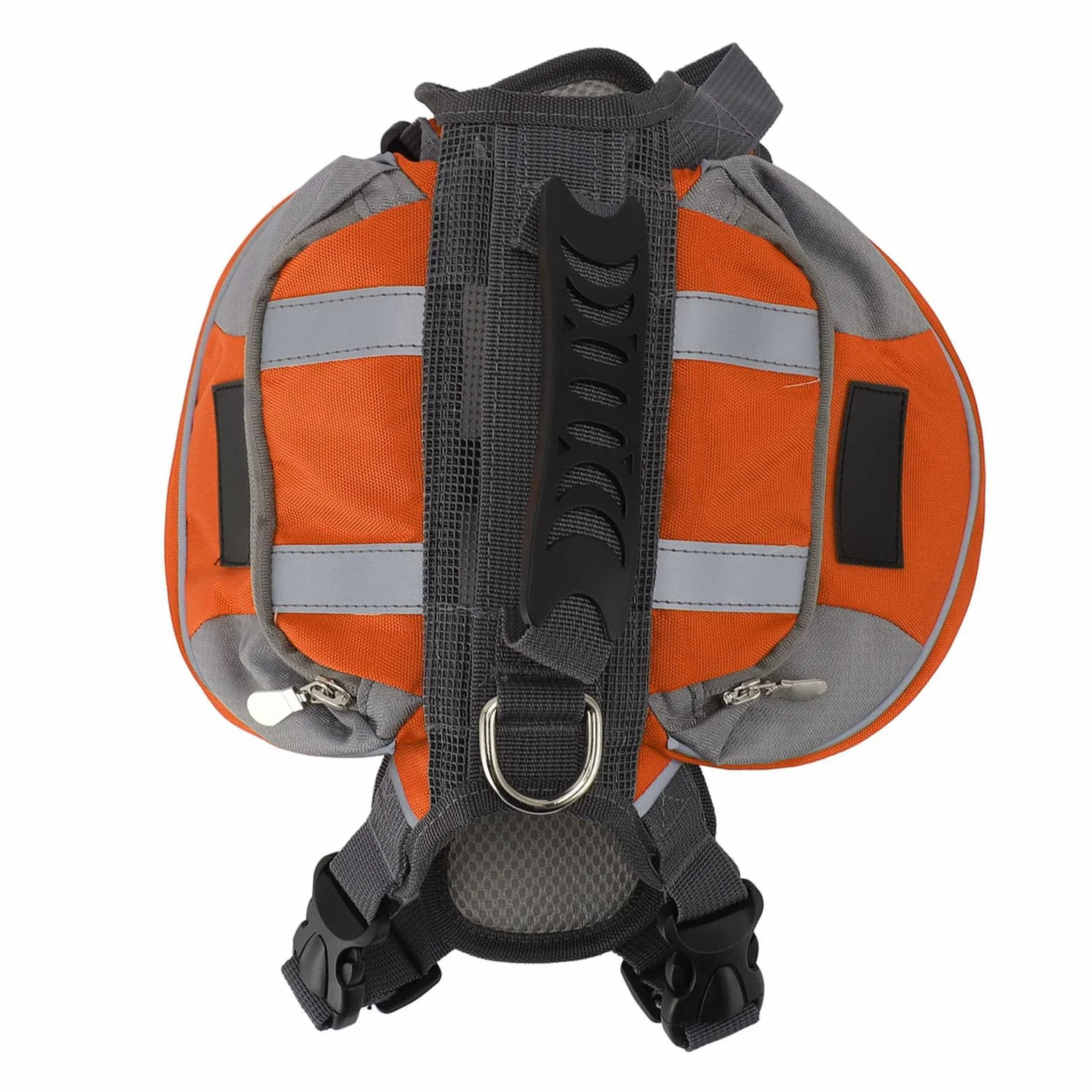 Borsa da Sella per Zaino per Cani, Borsa da Sella con Imbracatura Regolabile con Tasche Laterali di Sicurezza Riflettenti Gilet per Cani per Escursionismo, Campeggio, Viaggi,