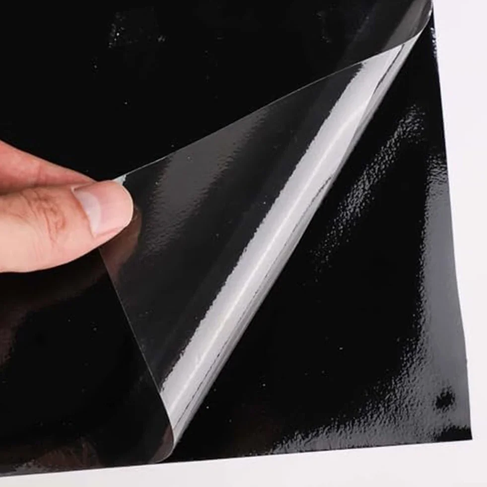 Sfondo per acquario, statico adesivo per acquario, sfondo nero in PVC, varie dimensioni per la decorazione della casa (30 x 200 cm)