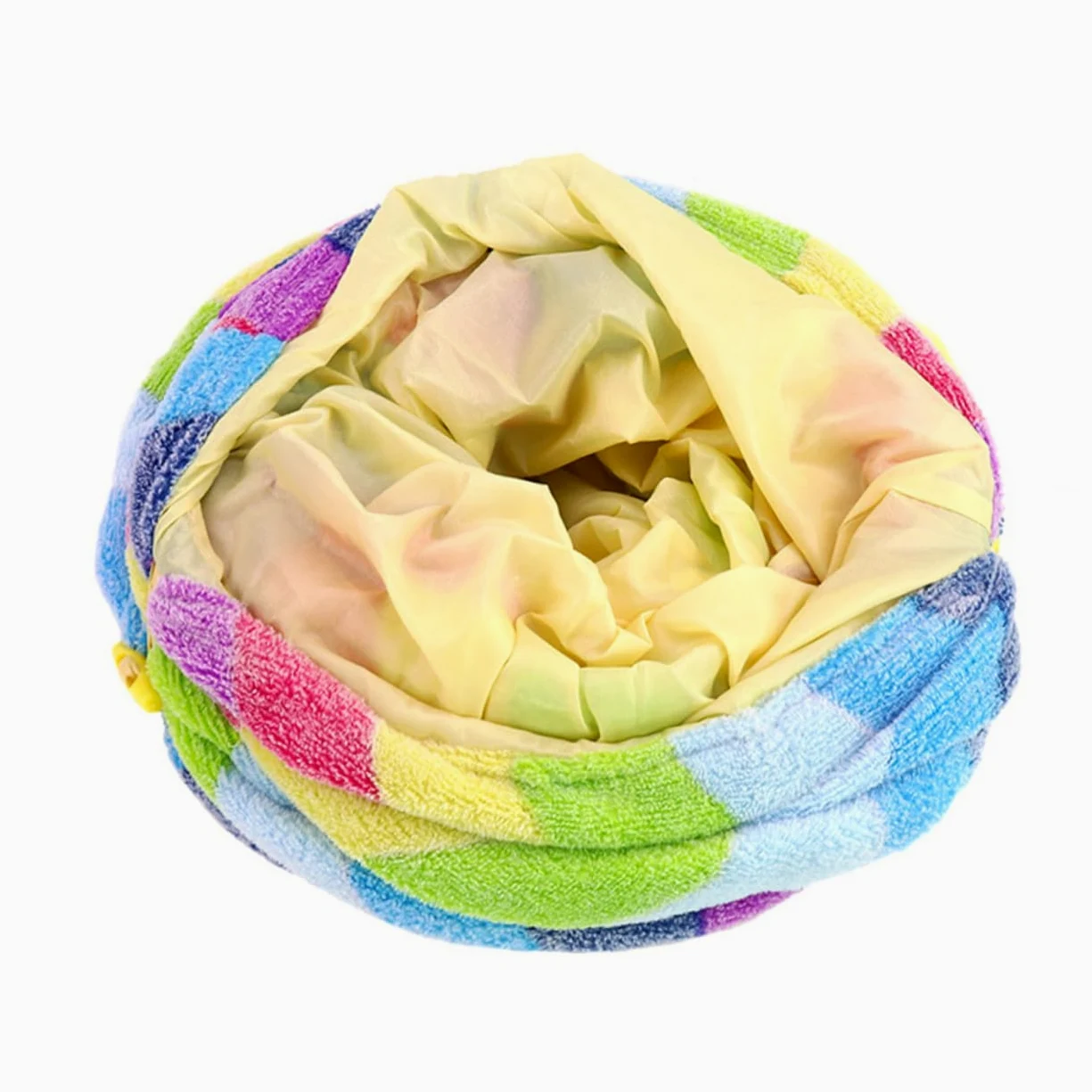 Tunnel per Gatti Pieghevole, Gioco Interattivo a Tubo | Carta Sonora, Stile Arcobaleno, per Gattini e Gatti, Design Creativo per Sessioni di Gioco
