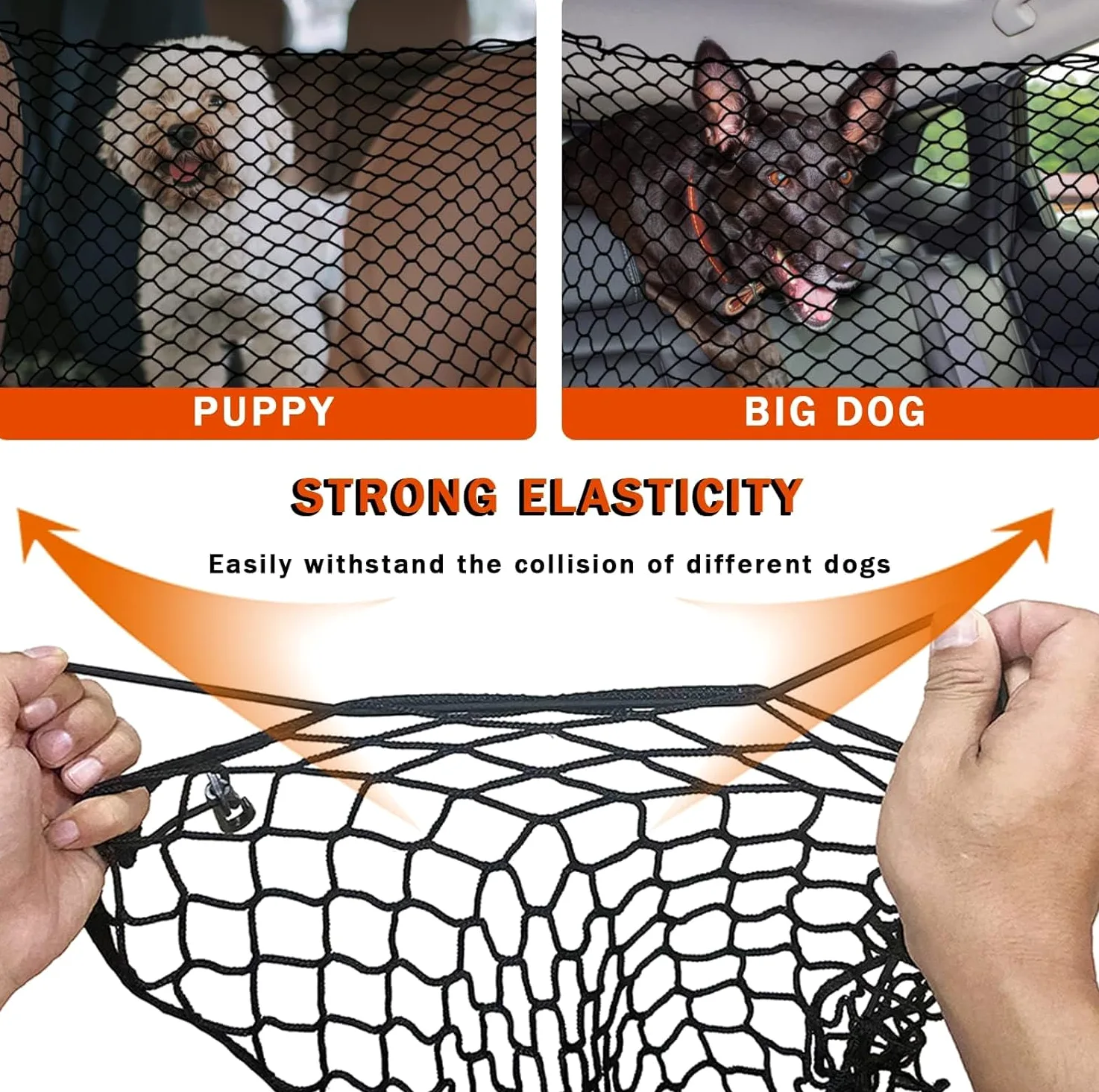 Barriera Rete Auto per Cane per Holden Captiva/Trax/Equinox/Trailblazer/Cruze/Calais/Barina/Astra, Pet Auto Barriera per Cani, Animali Doppio Strato, Griglia di Protezione per Auto per SUV E Camion
