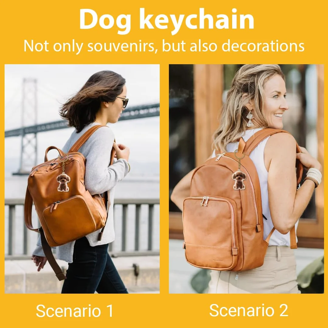 GXGM Portachiavi per riporre i peli di cane,Portachiavi souvenir con peli di cane