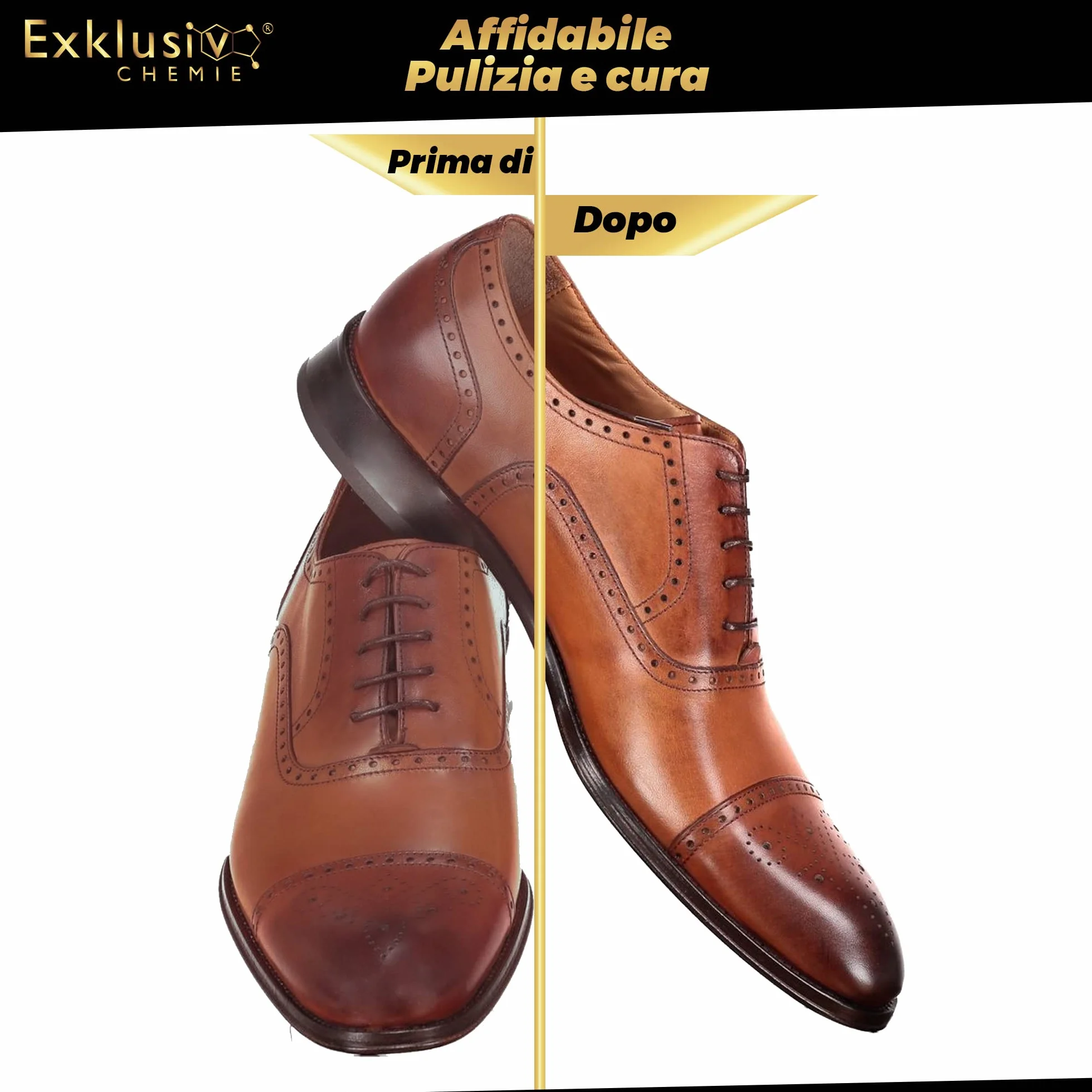 Exklusiv Chemie® Cura della pelle Cura della pelle Abbigliamento e scarpe | Cura della pelle per vestiti e scarpe di pelle | Spray per la cura della pelle | Pulitore per pelle | 500 ml | Per giacche in pelle, scarpe in pelle e borse in pelle