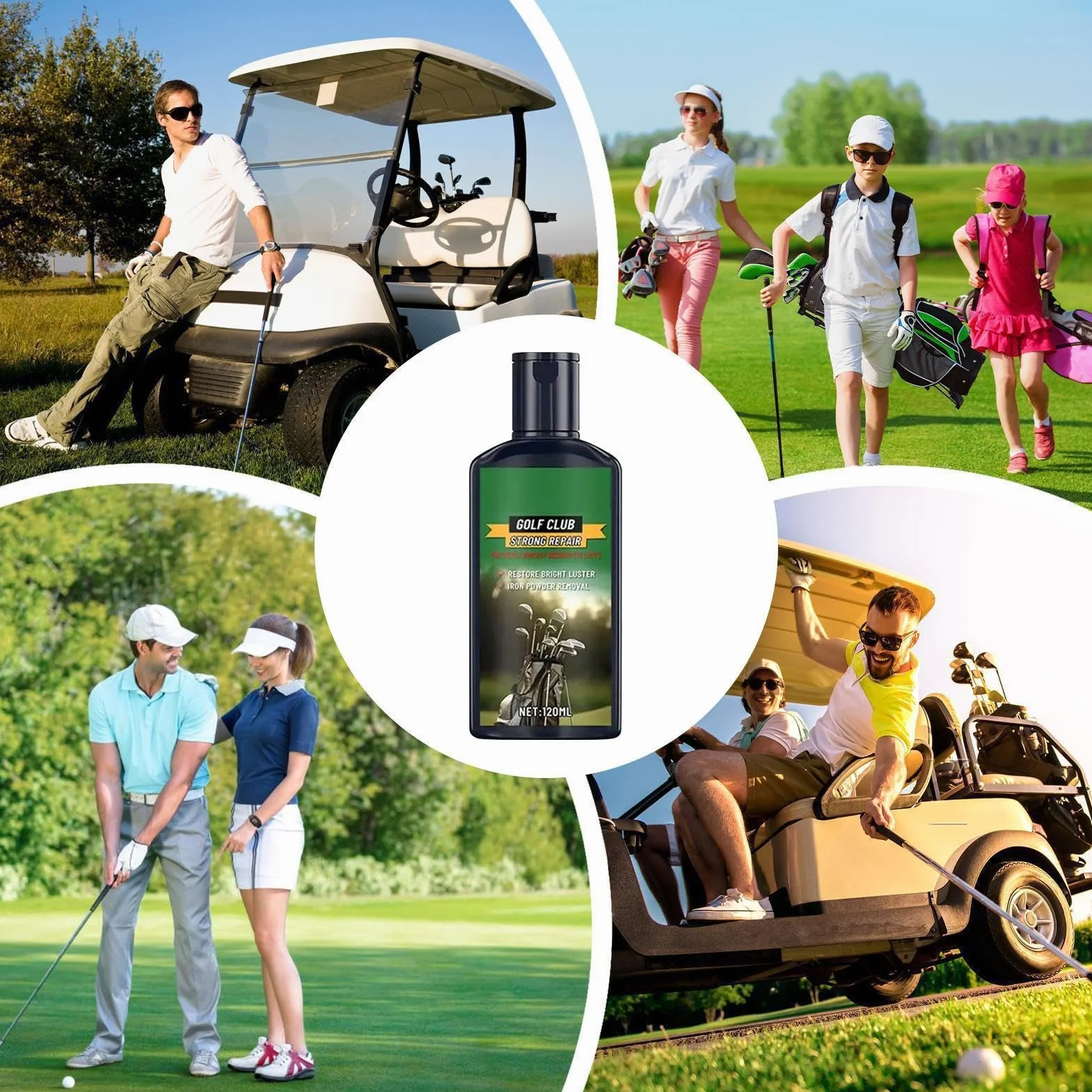 Golf Iron Cleaner 120 ml con Spugna per Lucidare Metallo e Alluminio