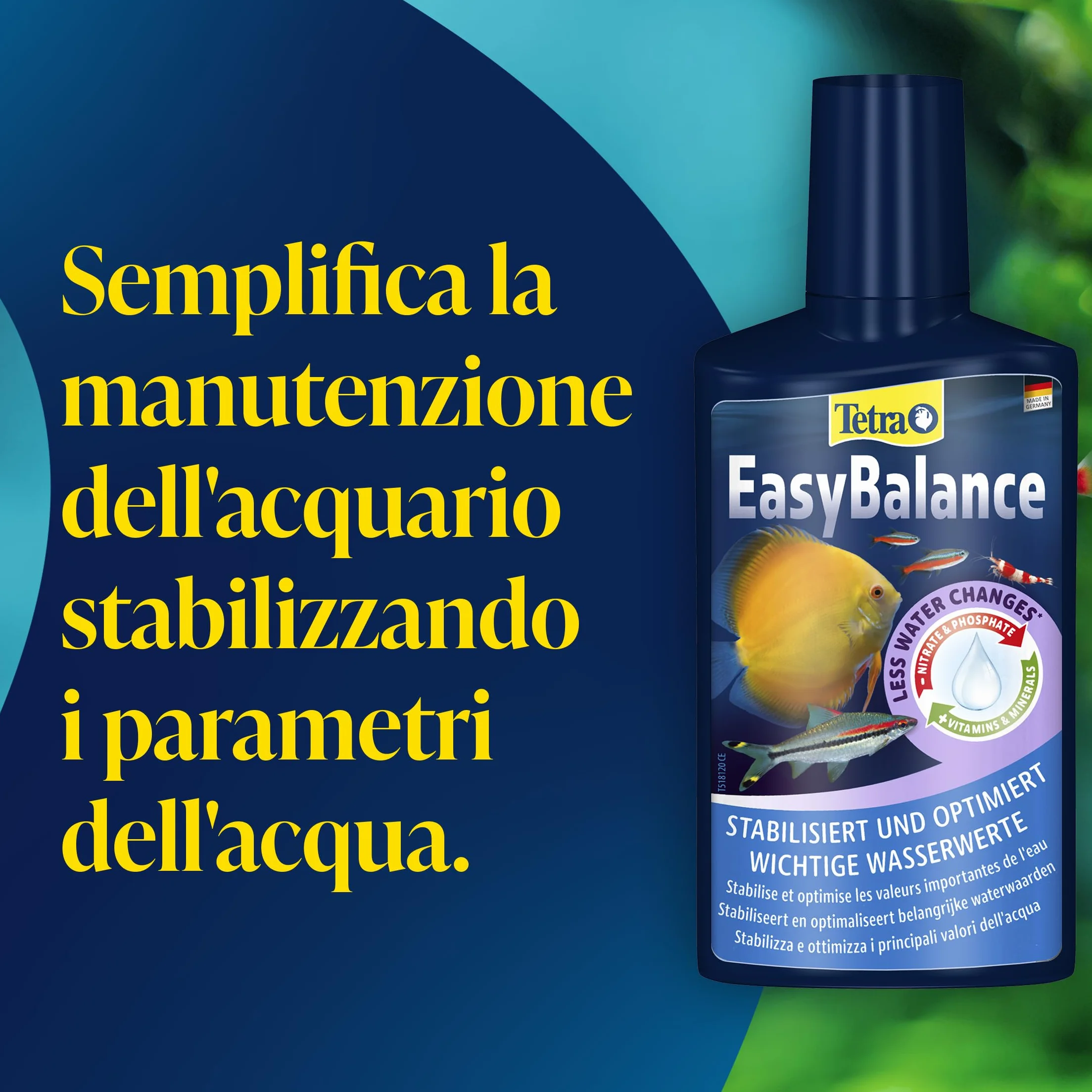 Tetra EasyBalance 500 ml Cura Acquario Biologicamente Sana Riduce Cambi d'Acqua