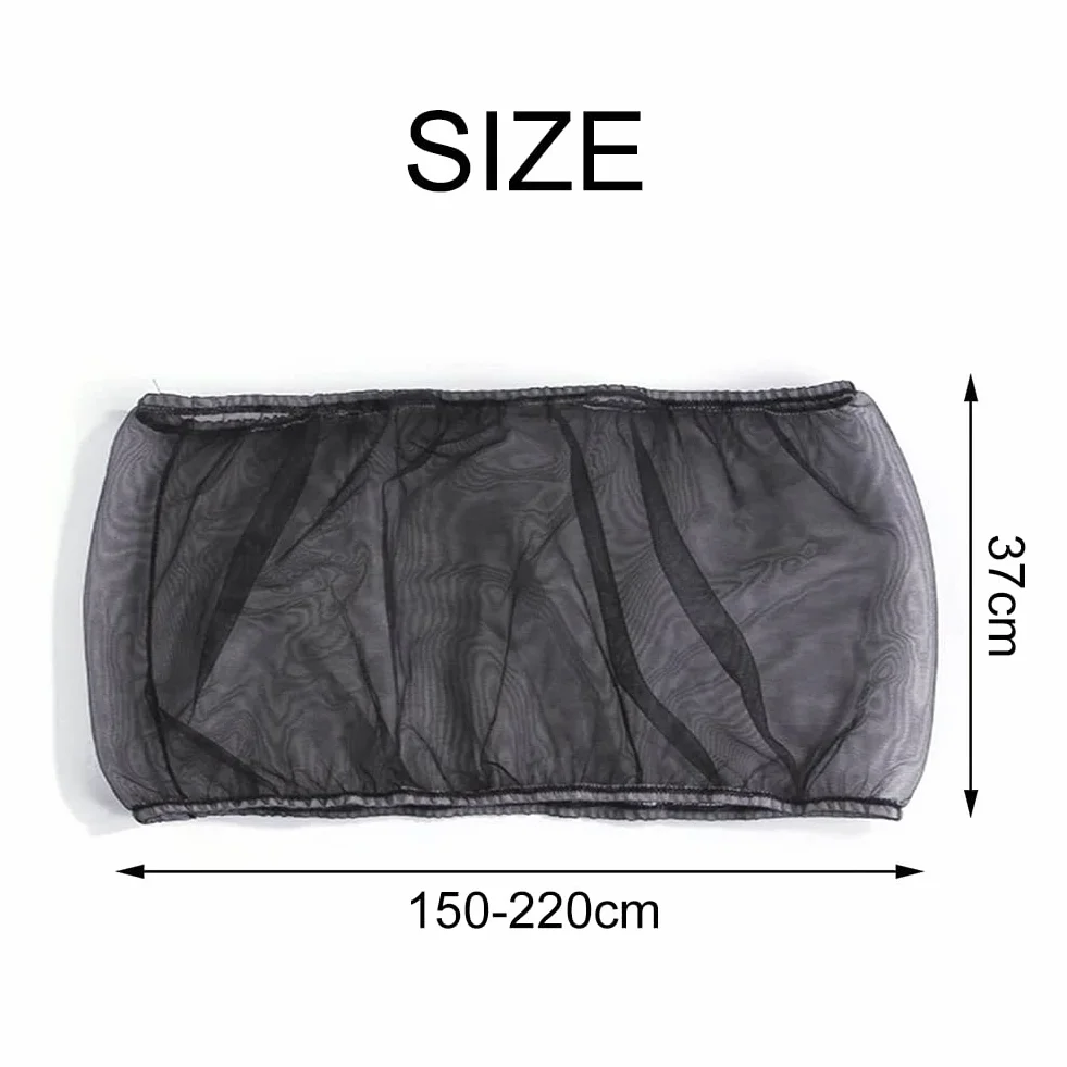 Copertura per Gabbia Uccelli Rete di Protezione in Nylon, Semi Gabbia Uccelli Rete, Gonna Bird Cage Estensibili Copertura per Cage Quadrate Rotonde, Ventilata e Antipolvere, 1 Pezzo (Nero, XL)