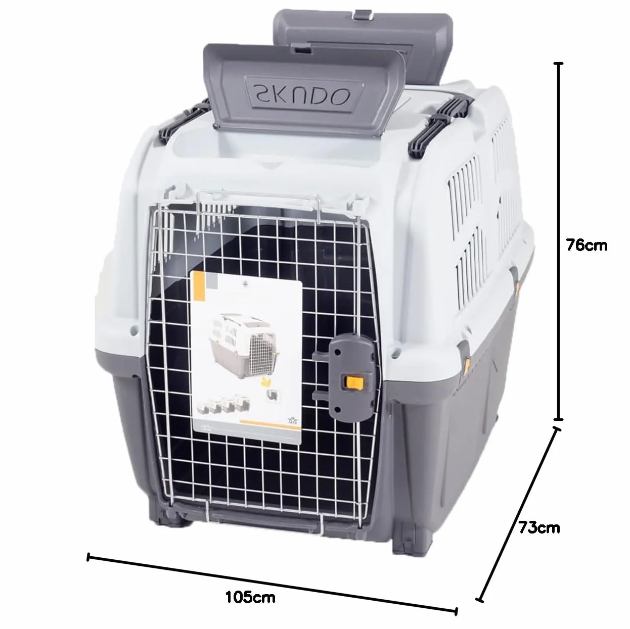 MPS SKUDO 7 IATA Trasportino per Cani Conforme agli Standard per Il Trasporto Aereo 105x73x76h cm