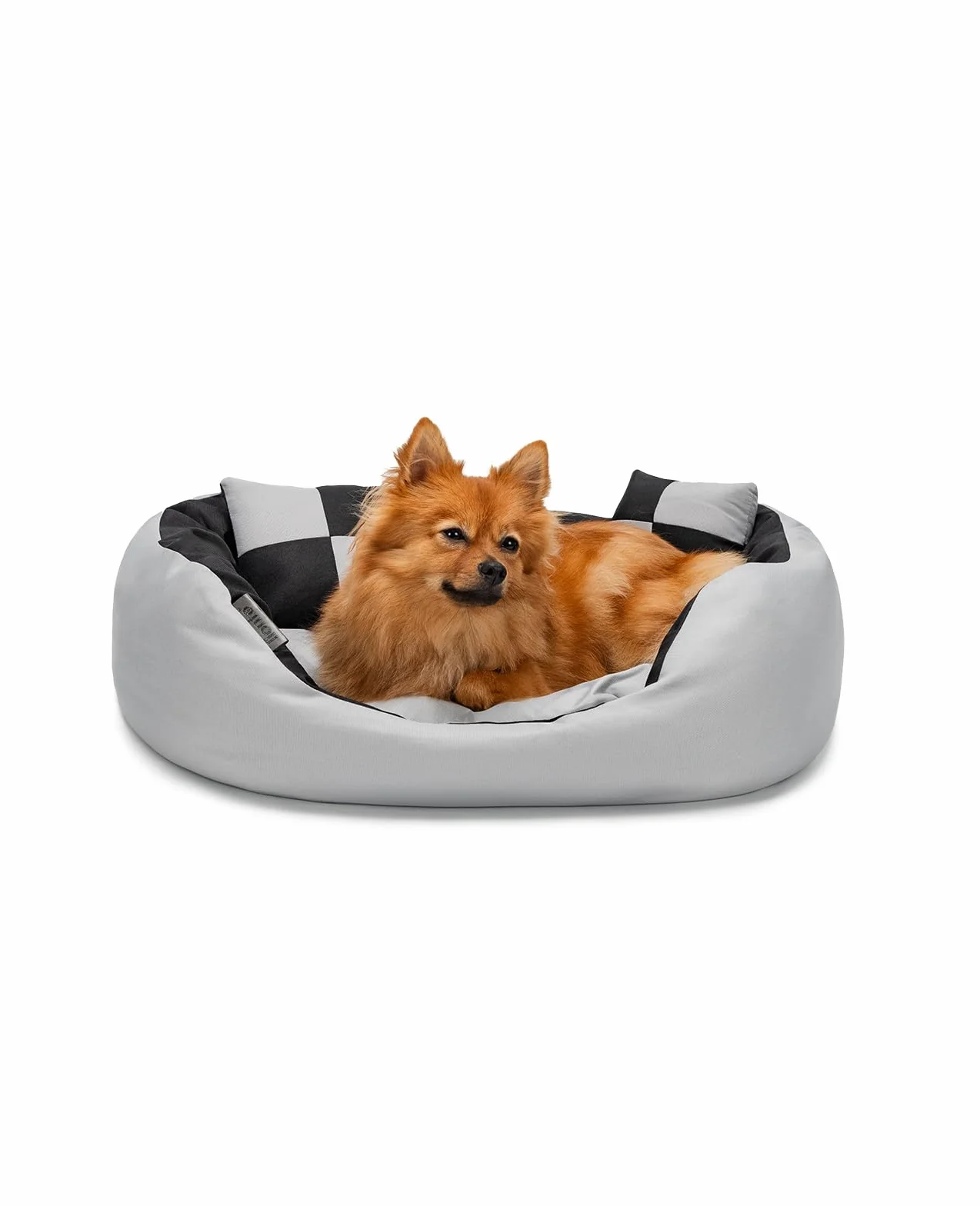 Lettino per Cane 4 in 1 65x50 cm Nero/Grigio