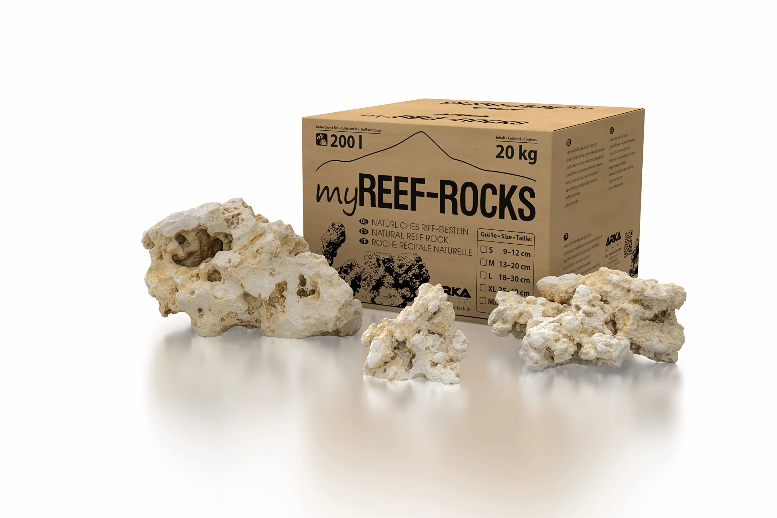 ARKA MRRMIX myReef-Rocks Natural Reef Rock Cichlid Aquarium Fish Tank High Porous Non-Toxic 20kg One Size