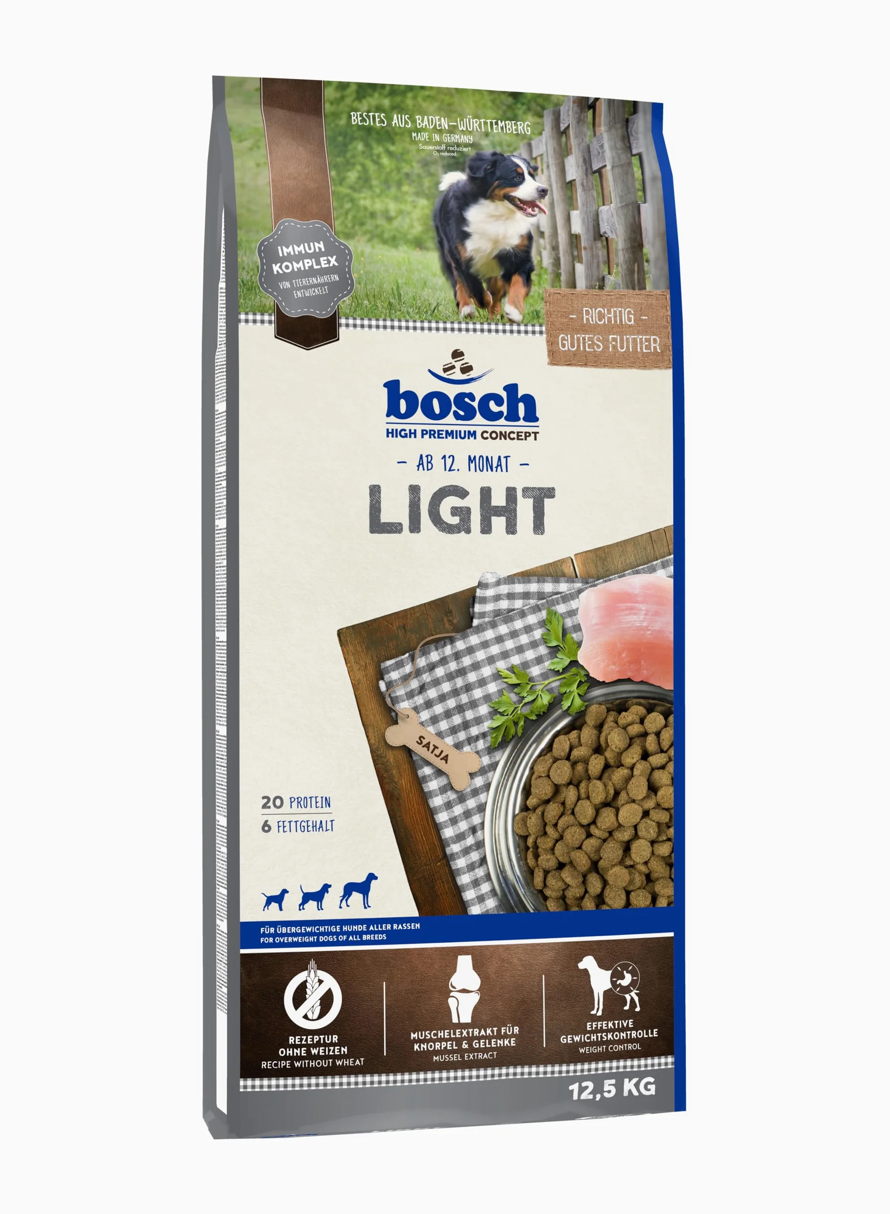 bosch HPC Light | Cibo secco per cani in sovrappeso di tutte le razze | 1 x 12500 g