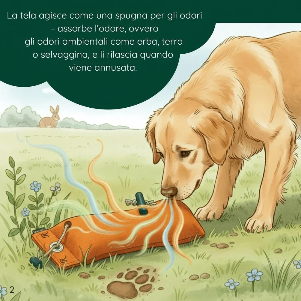 Romney's Ciuccio Junior in tela, arancione, 250 g