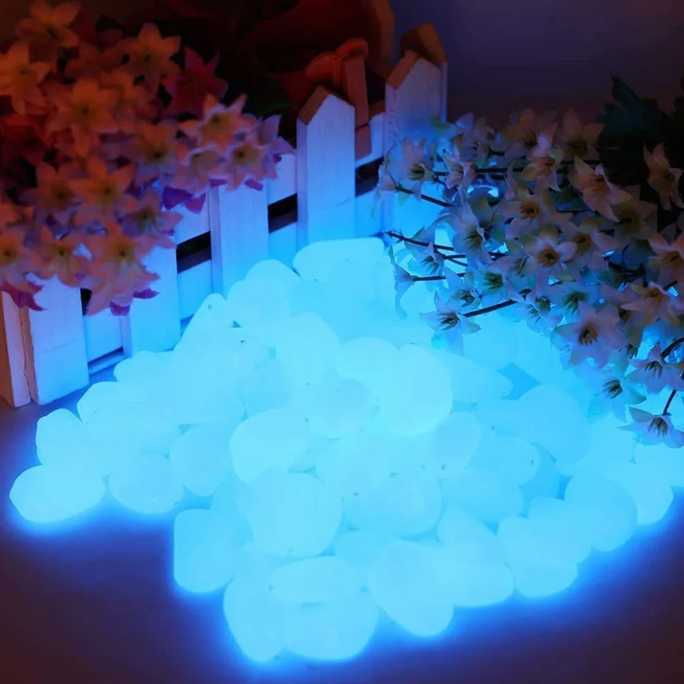 Pietre Luminosi, Ciottoli Luminosi per Passerelle, Decorazione per Esterni, Acquario Serbatoio di Pesce (200 Pezzi)