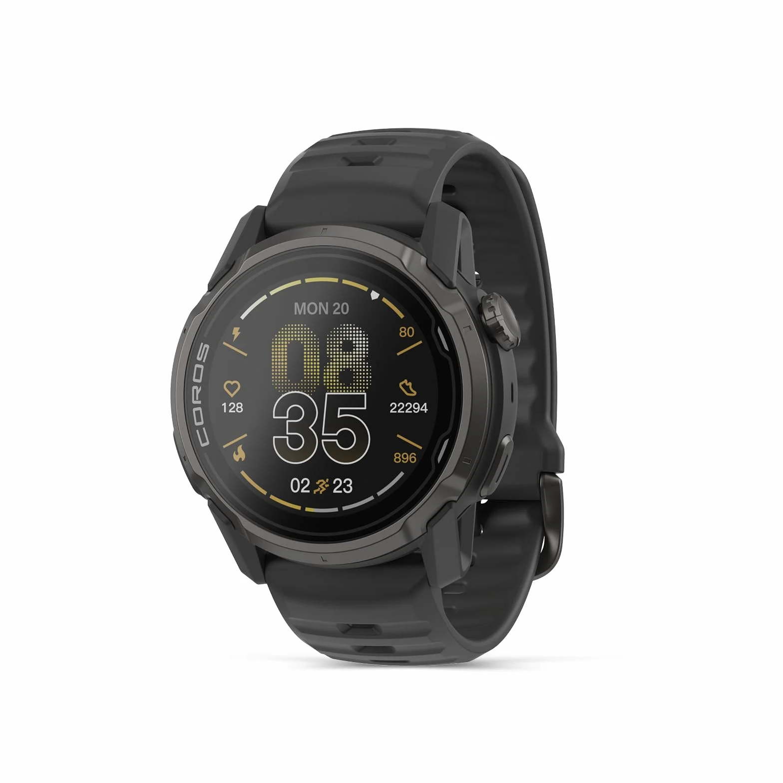 COROS APEX 4 (42 mm) Orologio GPS, 1,2" touchscreen MIP, mappe globali con navigazione turn-by-turn, durata della batteria di 34 giorni, microfono per registrare note vocali (Nero, 42mm)