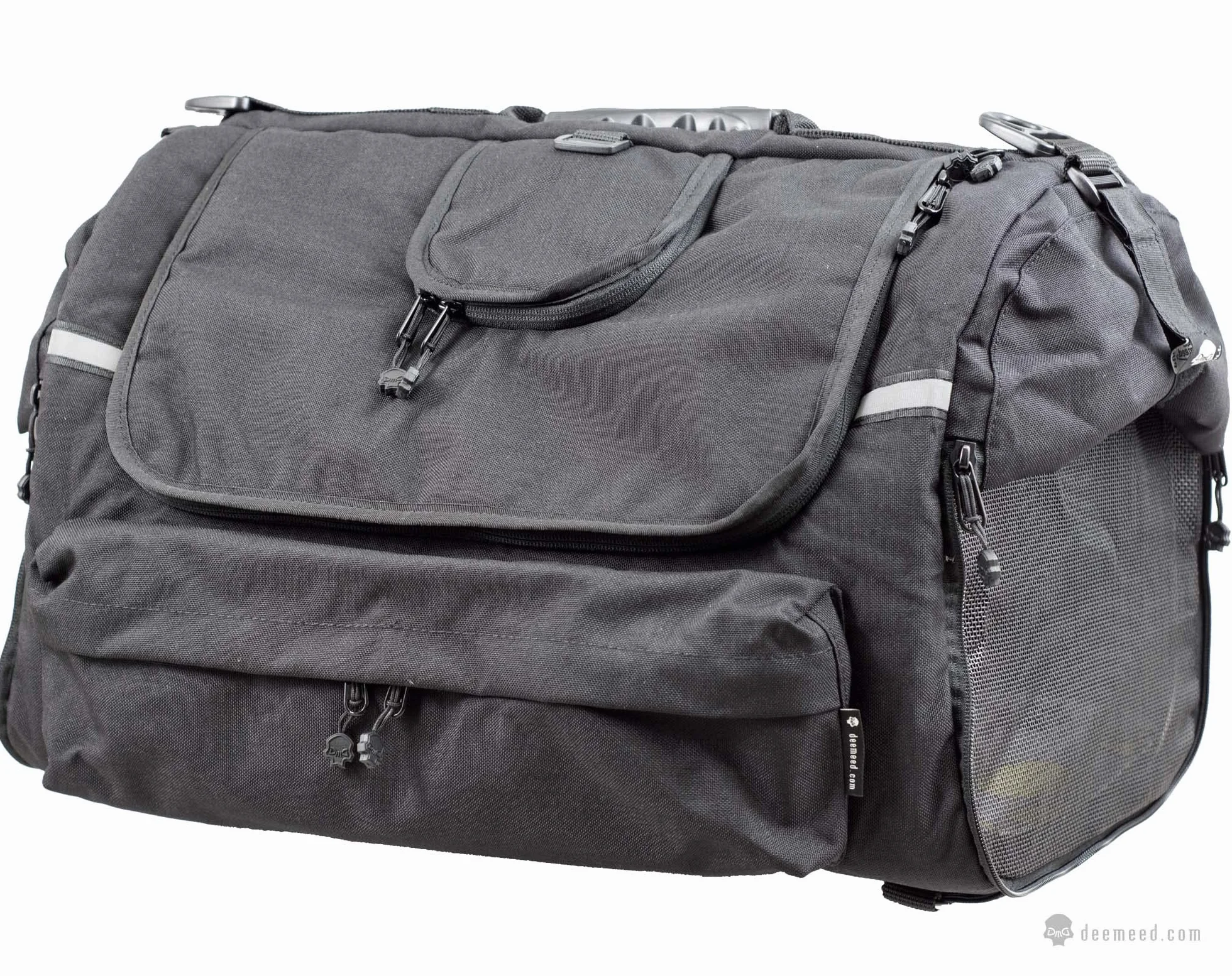 PETBAG, trasportino per cani da moto, impermeabile, portatile, sistema di ventilazione tripla per cani o gatti, per sissy bar, portapacchi o sedile. Realizzato in tessuto Cordura Italiano