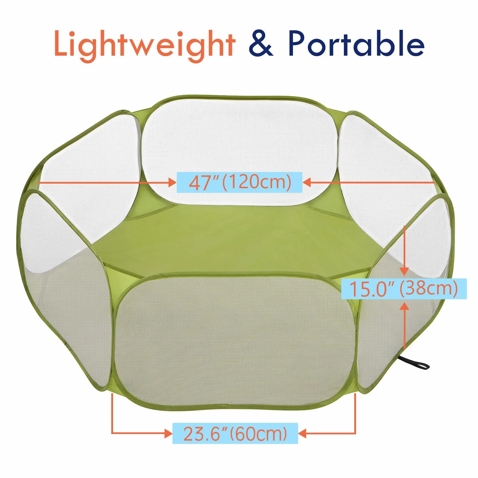 Pawaboo Box per Piccoli Animali, Tenda Impermeabile per Gabbia per Piccoli Animali Domestici con Struttura in Filo D'acciaio, Recinto per Cortile All'aperto per Pulcini/Gattini/Cuccioli, Avocado Verde