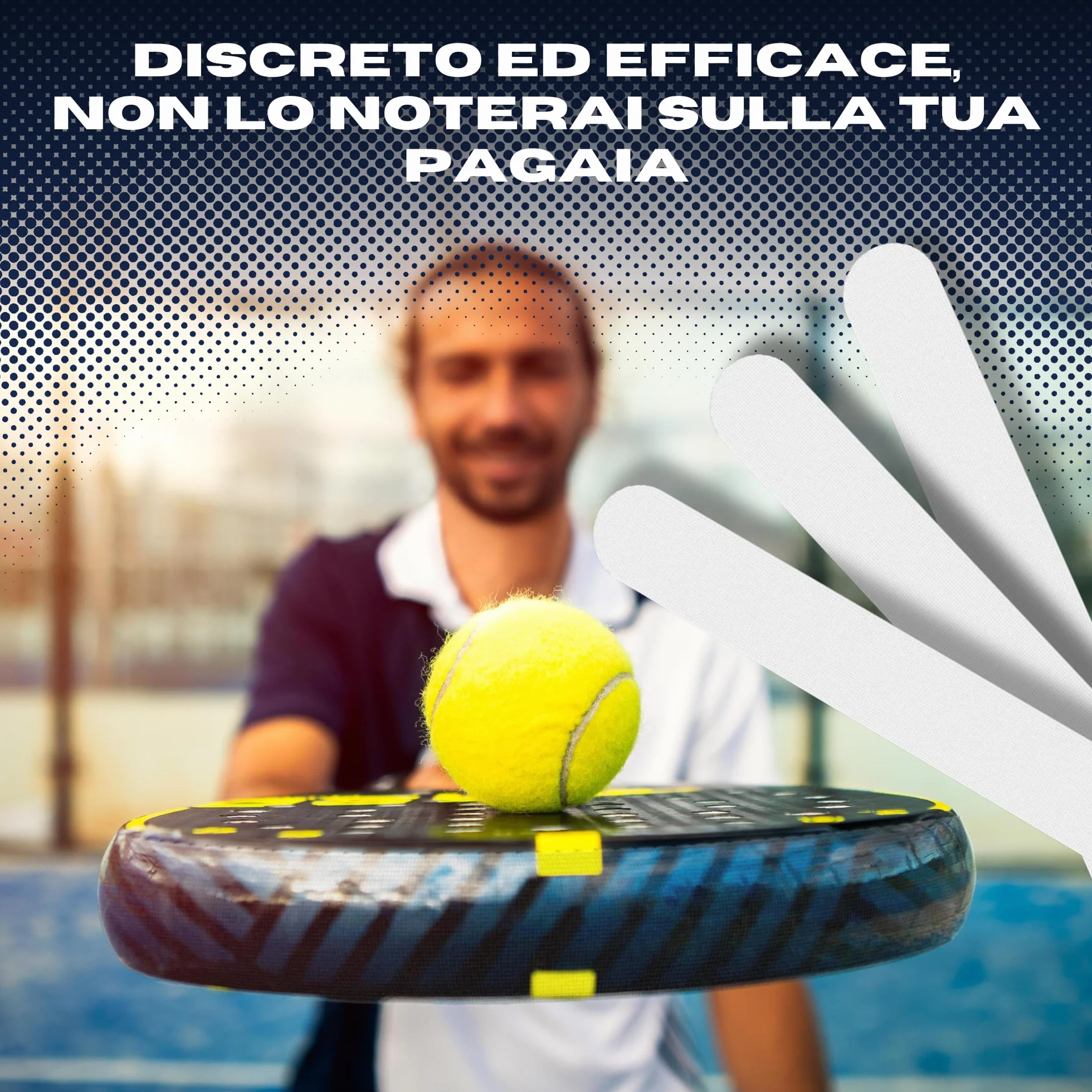 Ph Pro Heat Protezione Racchetta Padel Transparente Ruvido 35x370mm Protettore Paracolpi