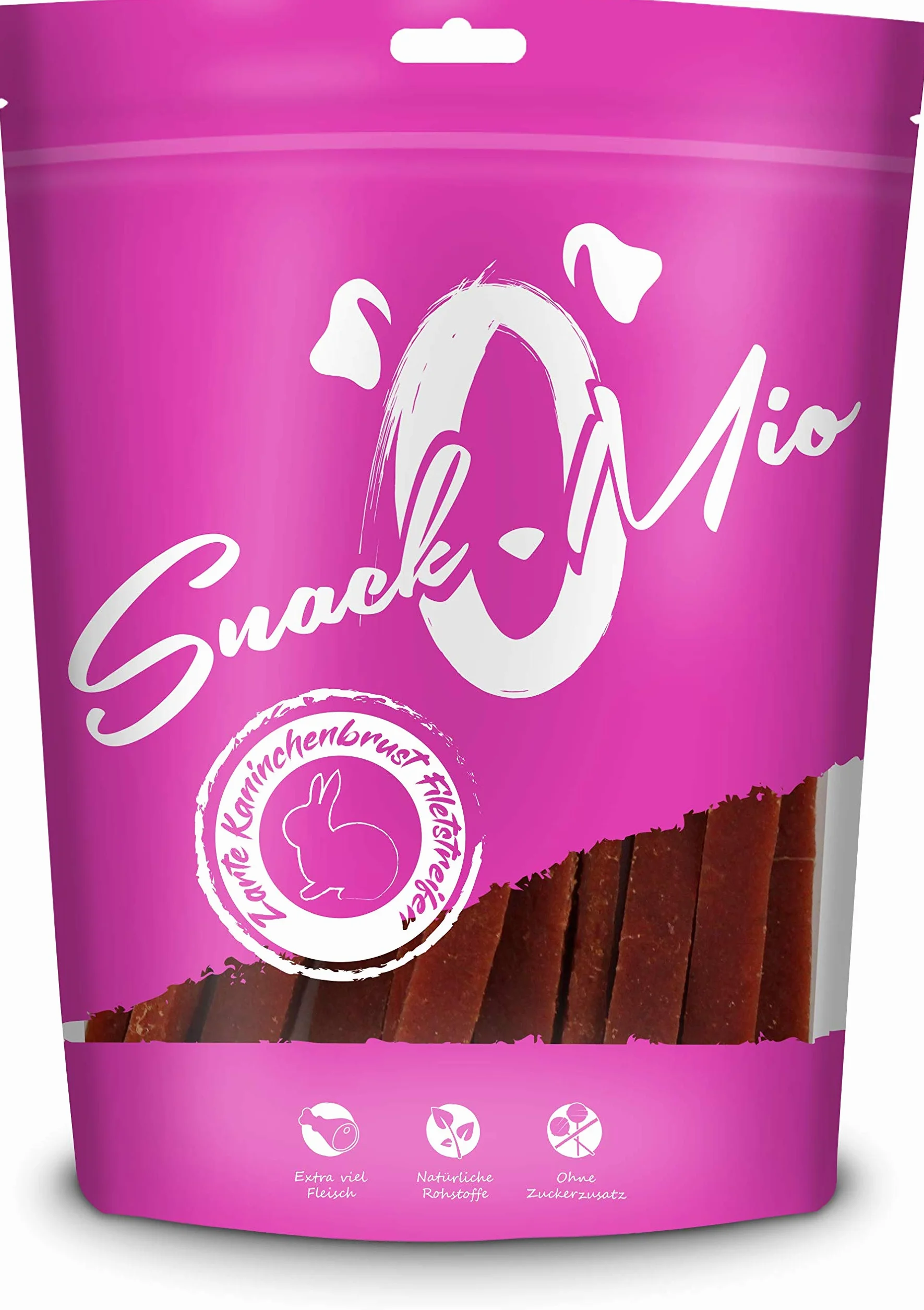 Snackomio Venandi Animal Delicati Straccetti Di Filetto Di Petto Di Coniglio - Mastica Premium Per Cani, 70G - 70 g