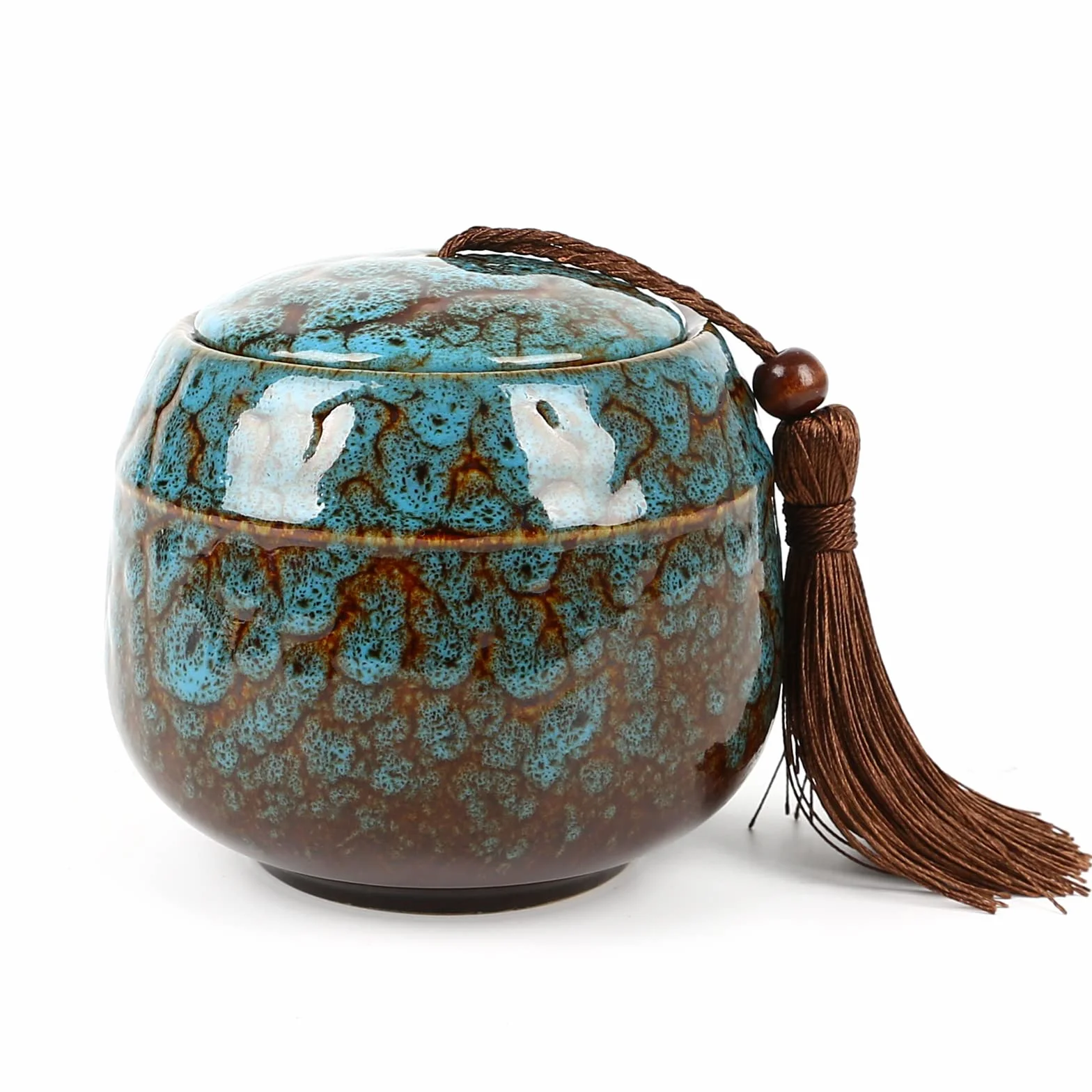 Piccole urne per ceneri umane, mini urna per cenere per adulti, urne per animali domestici, cani, ceneri per gatti, ceneri funerali (500 ml, blu)