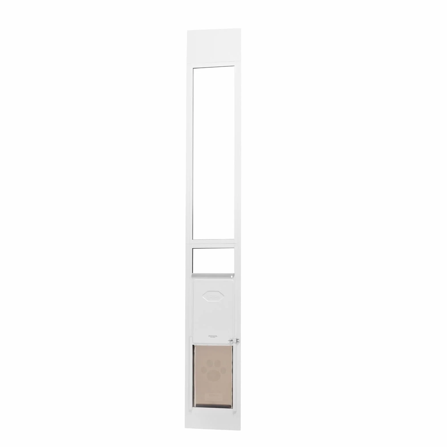 VEVOR Porta per Cani Scorrevoli in Vetro Altezza Regolabile 1927-2049mm, Vetro Temperato con Telaio in Alluminio