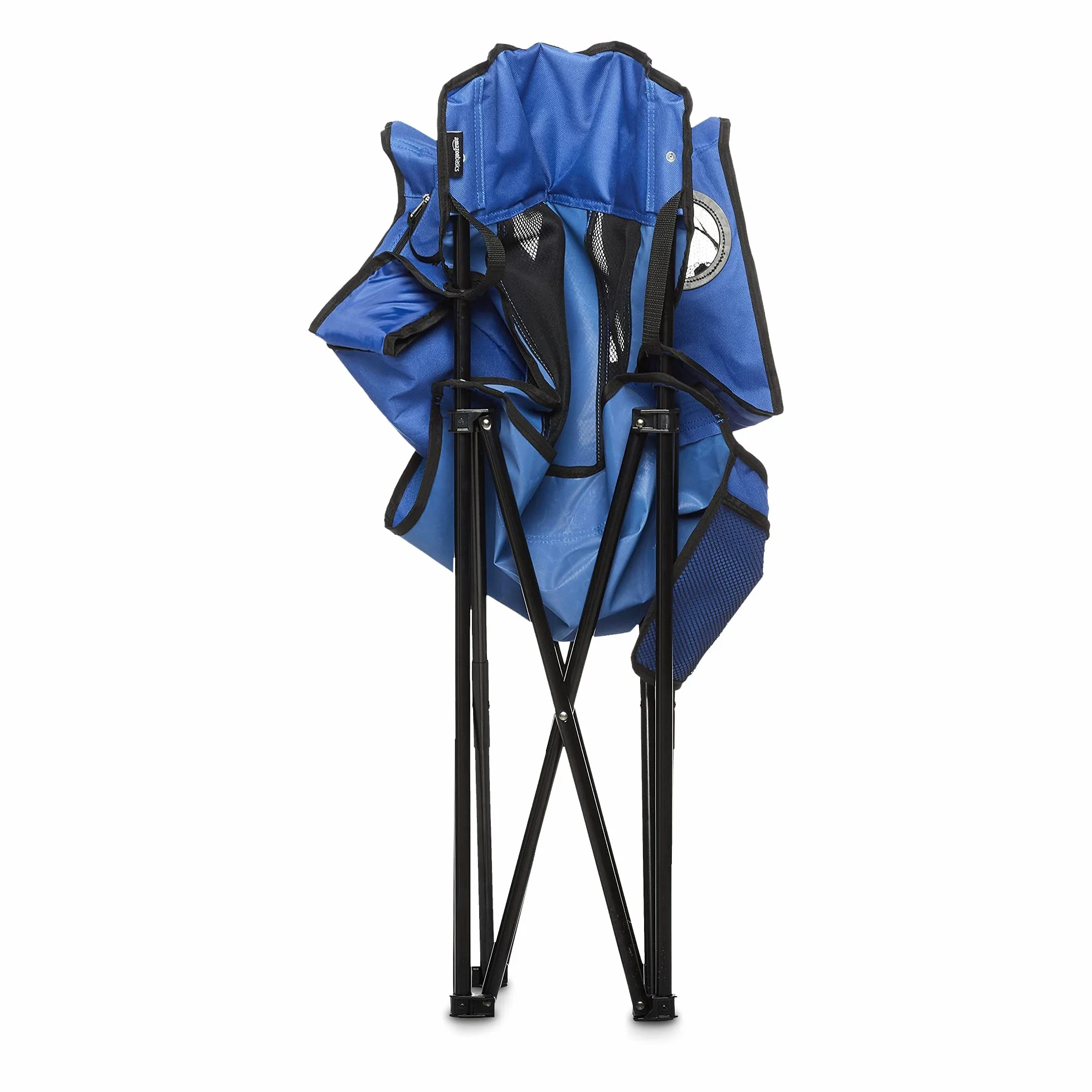 Amazon Basics Sedia da campeggio con tasca termica, Blu