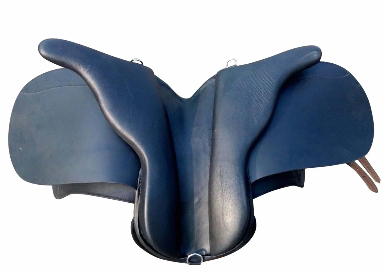EU Sella inglese in pelle di qualità Dressage Treeless Saddle