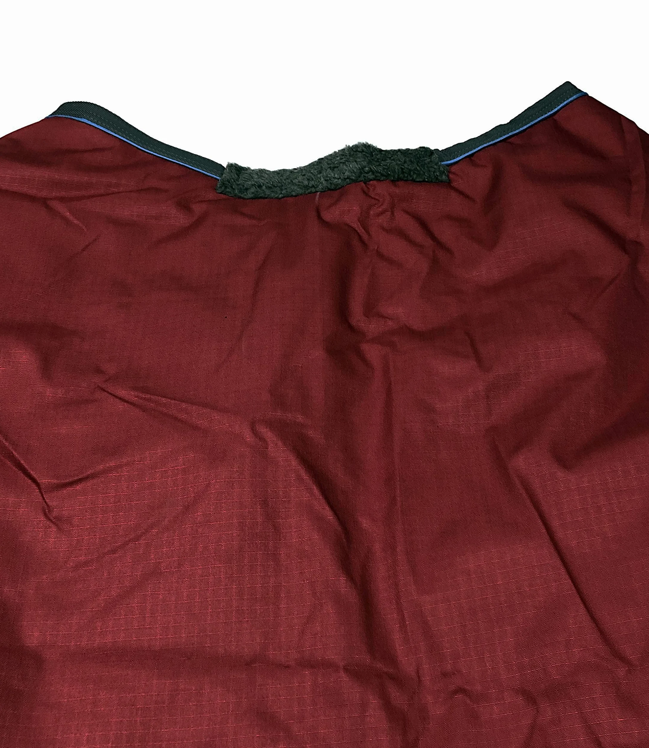 Horses, Coperta da Paddock per Cavallo Turnout 200 gr, Impermeabile, Imbottita, Resistente, con Cinghie ad Incrocio, Bordeaux 145 cm