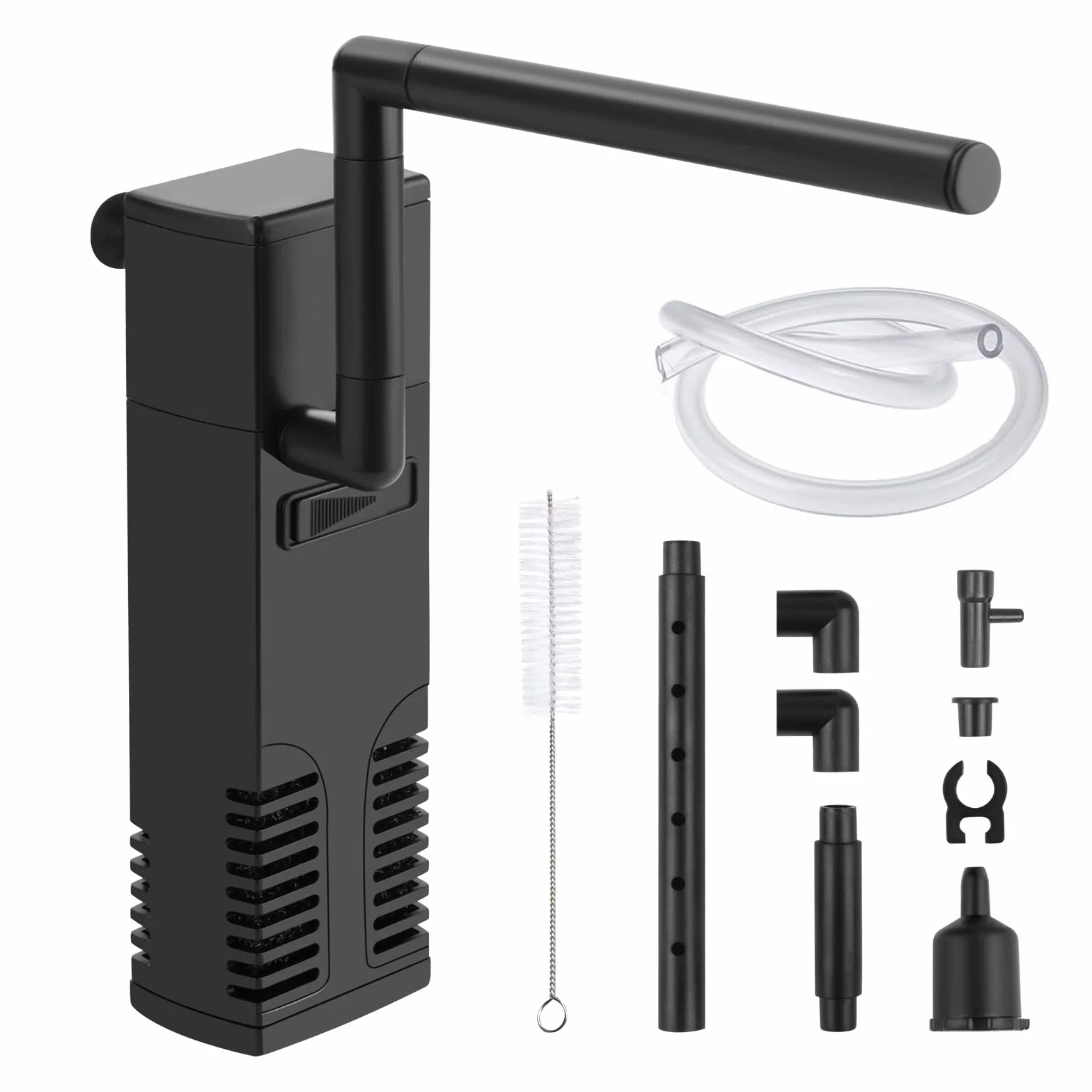 flintronic Filtro per Acquario, 300L/H Filtro Interno per Acquario per 60L Piccoli Acquari, Acquari Freddi o Tropicali, Acquario per Tartarughe