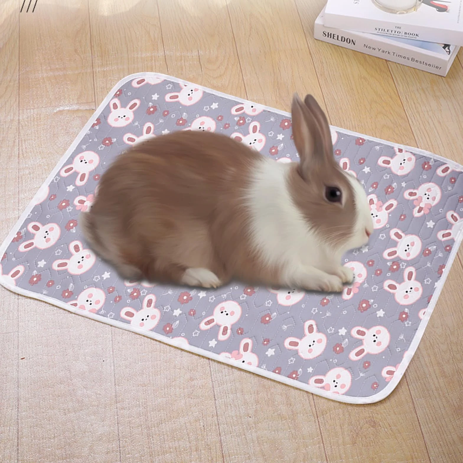 2Pcs Tappetino Refrigerante per Coniglio, 40x30cm Tappeto Refrigerante per Coniglio, Tappetino Rinfrescante per Conigli, Cincillà, Criceto Porcellino d'India e Altri Piccoli Animali Domestici