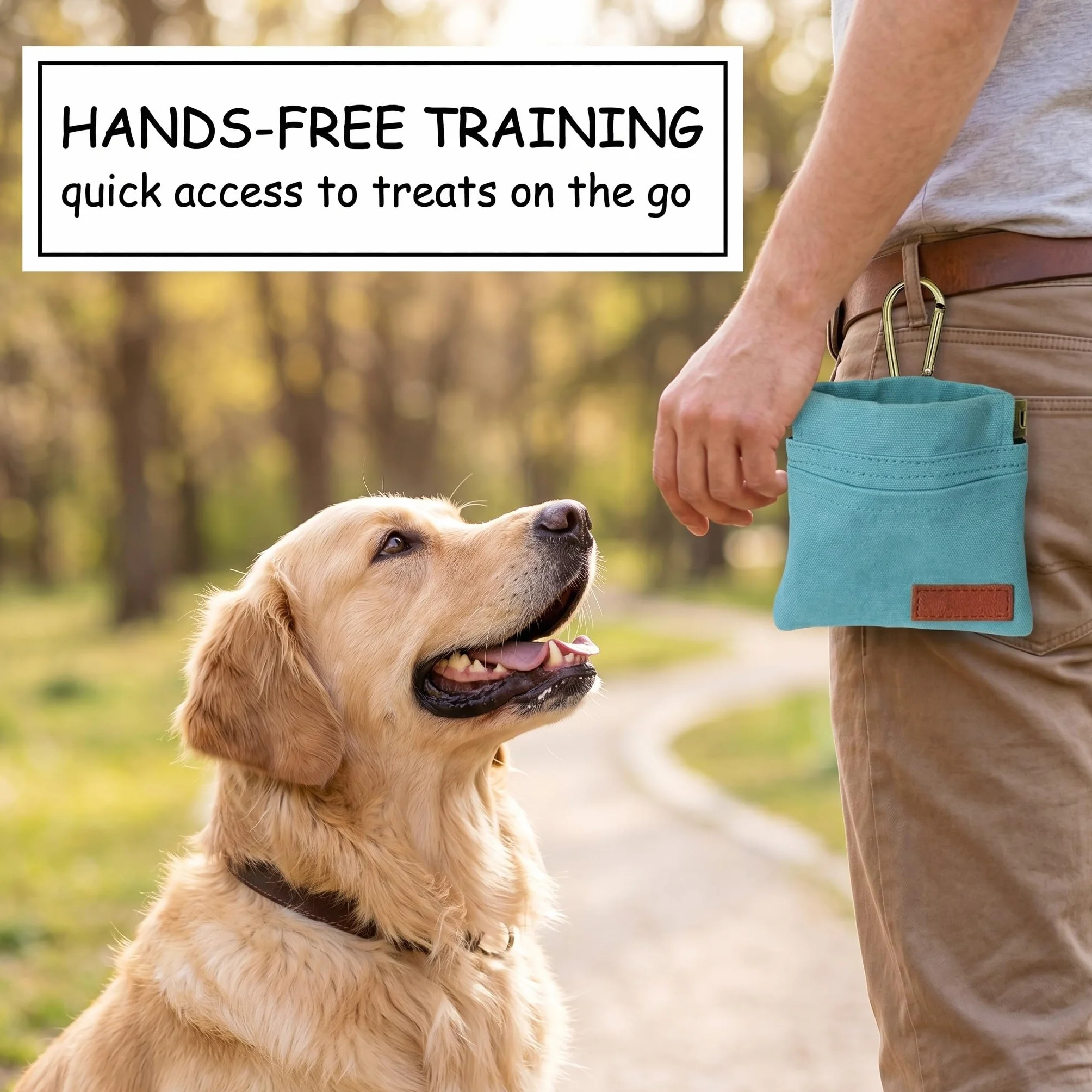 Porta Premietti per Cani,Mani Libere e Moschettone,Snack Porta Crocchette,Addestramento Cani Accessori,per Passeggiate,Agility e Sessioni di Allenamento