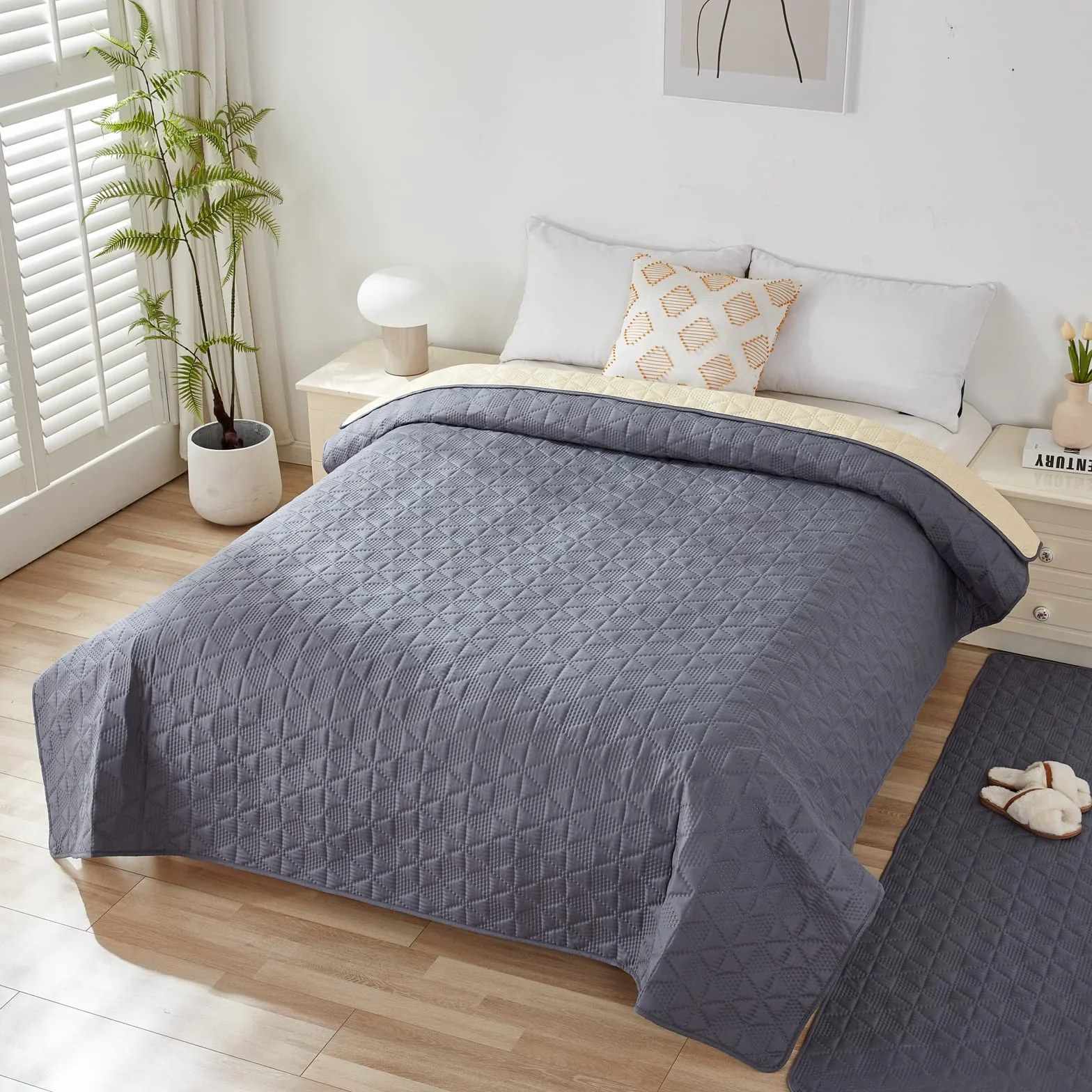 Taiyang Copridivano per Cani Impermeabile Antiscivolo Grigio 173-208cm