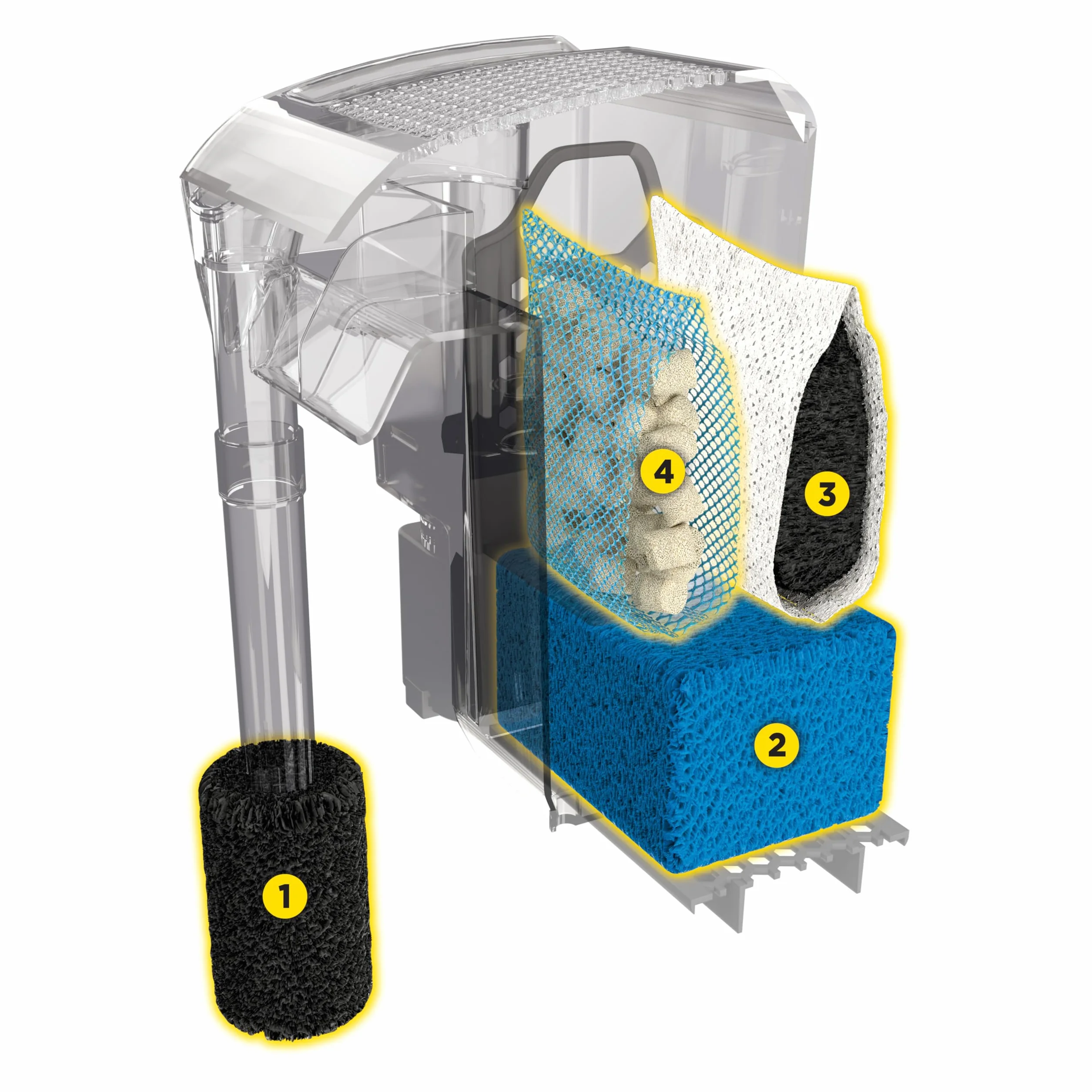 Fluval AquaClear AC20, Filtro Zaino per Acquario 379 lph