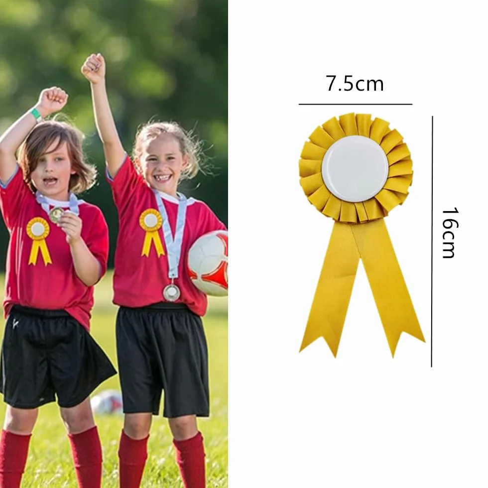Fiocco da Torneo, 6 Pezzi Coccarde Premiazioni, Rosette per Vincitori,Hobby Horse Accessori Cavallo Divertenti, Nastri da Torneo Nastri per Eventi Sportivi, Coccarde per Vincitori