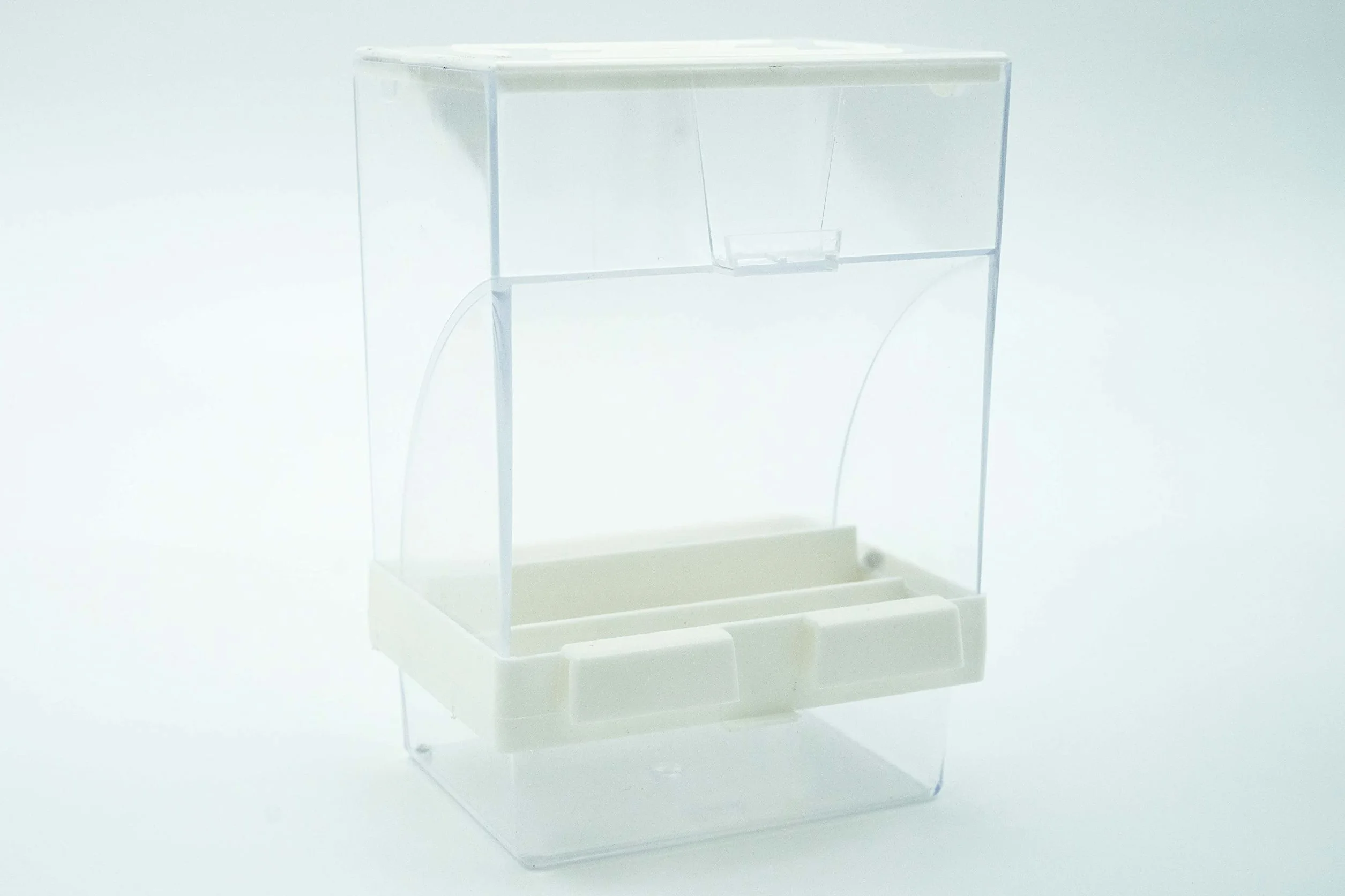 Tyrol - Mangiatoia per uccelli anti-spreco 10.5x8.2x14.5cm - Mangiatoia con cassettina per recuperare i semi e cassetto per rifiuti - Adatta a gabbia per uccelli, si fissa all'interno o all'esterno