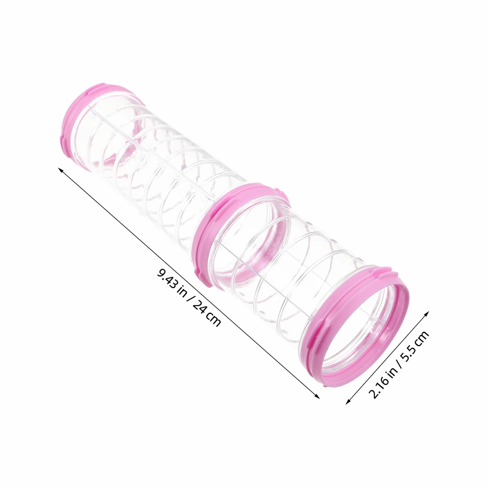 2 Set Tunnel Gioco per Criceti Trasparente Tubo Plastica Resistente per Furetto Topi e Piccoli Animali Kit Espandibile per Gabbie Facilmente Pulibile e Visibile