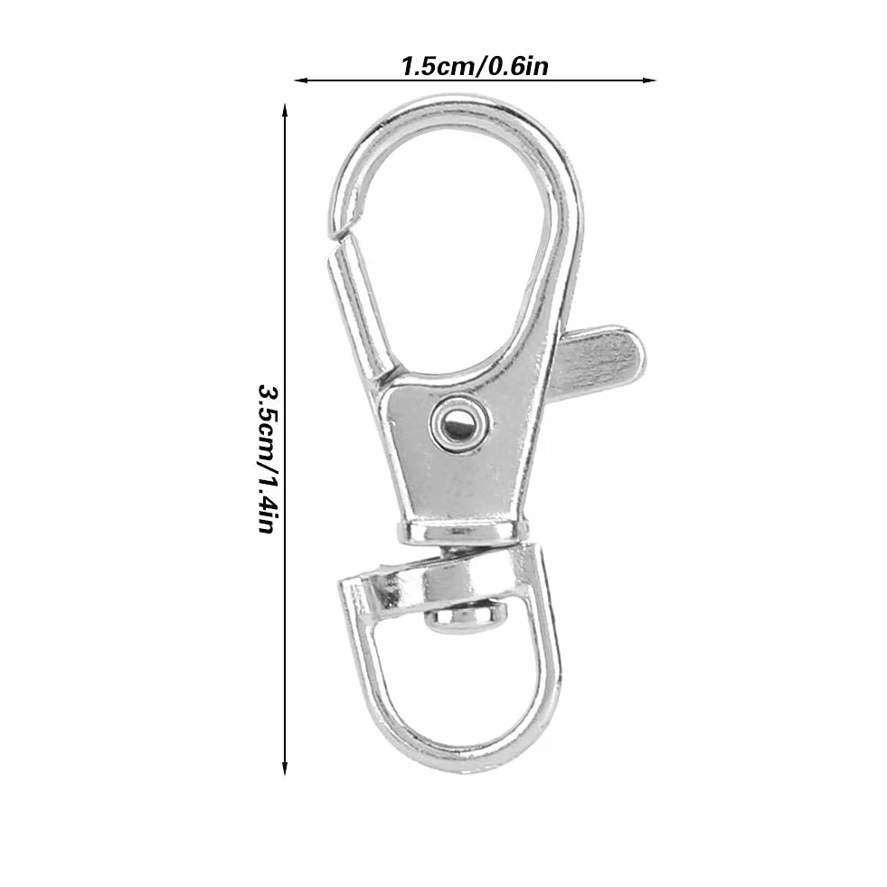 Zerodis 12 Pezzi Uccelli da Compagnia Anelli per Piedi Gabbia Porta Fibbia Blocco Artiglio grilletto moschettone Ferro Accessorio Anti-Fuga per Uccelli da Compagnia Pappagallo Piccoli Animali
