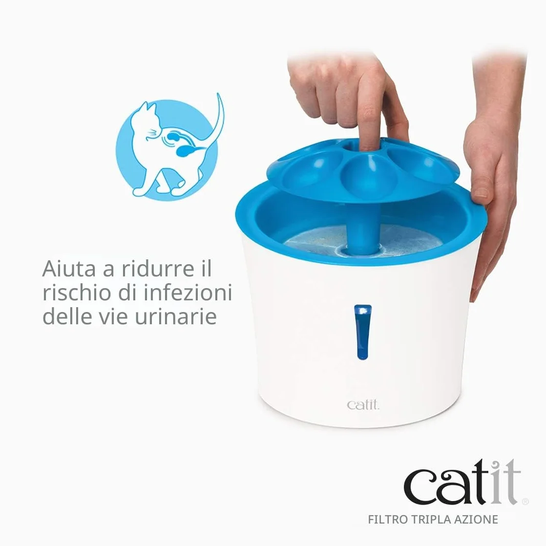 Catit Triple Action Set Filtri per Fontanelle - 5 Pezzi